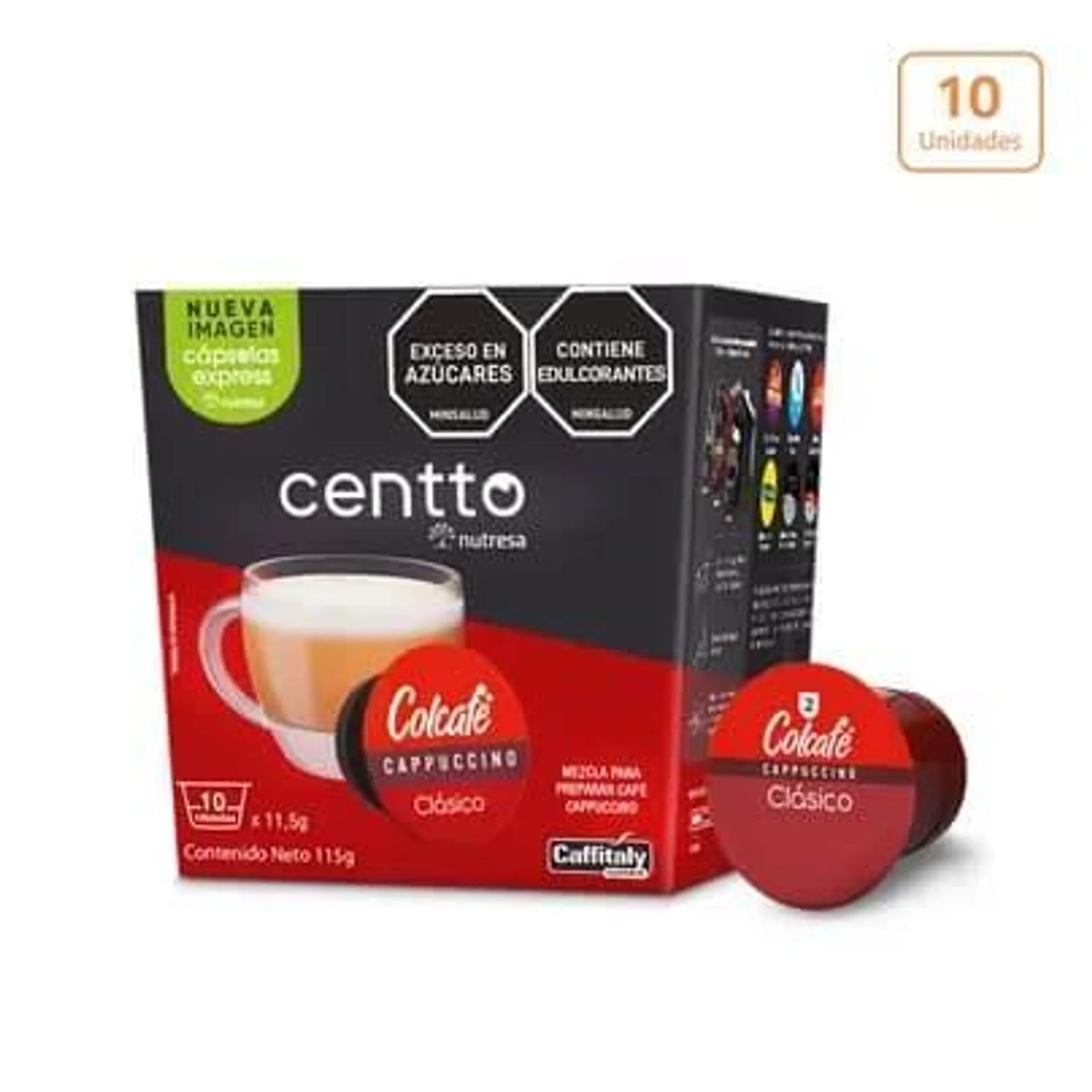 Cápsulas Centto Cappuccino Clásico x10 unds x11,5g c/u