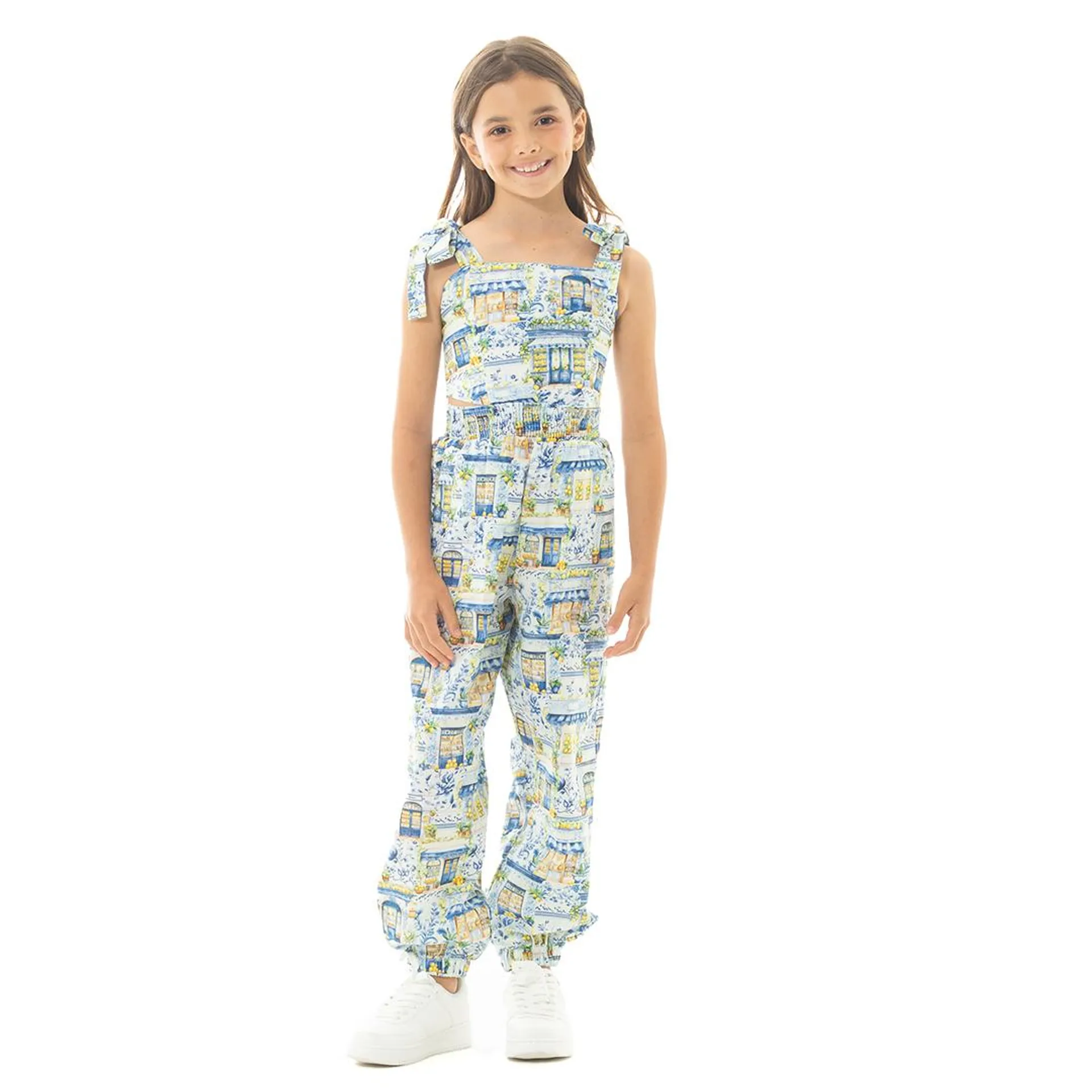 PRINT JUMPSUIT FOR GIRLS