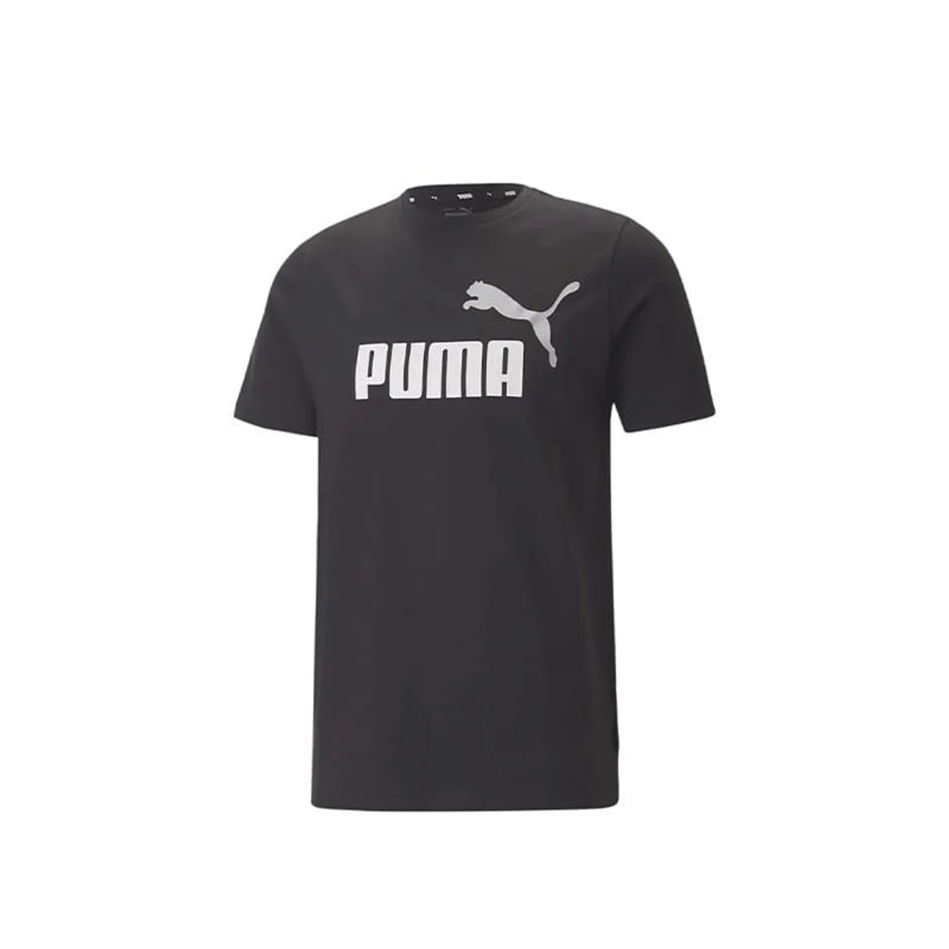 Camiseta Puma Hombre Casual Essential +2 Logo Negro