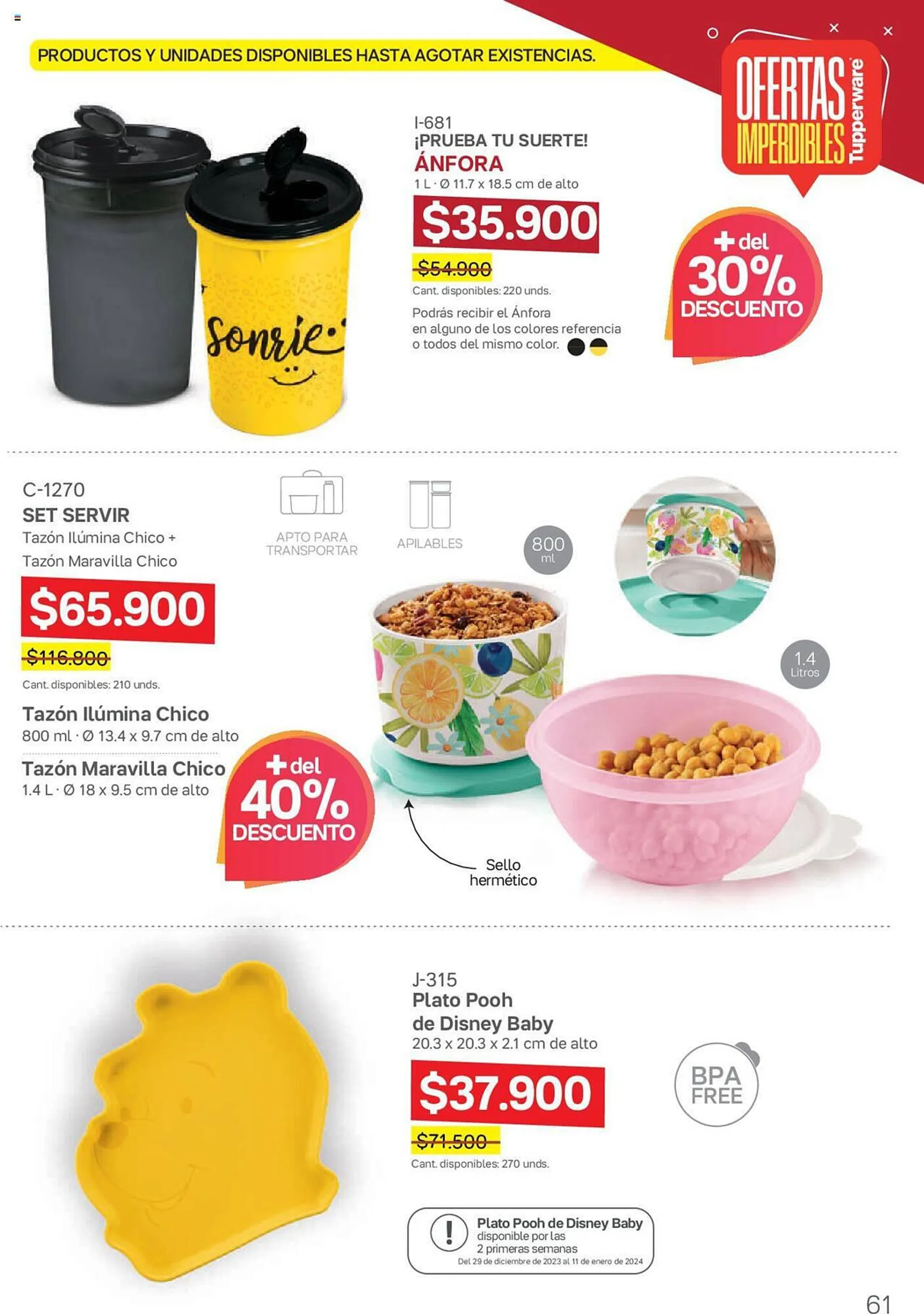 Catalogo de Catálogo Tupperware 29 de diciembre al 25 de enero 2024 - Pag 61