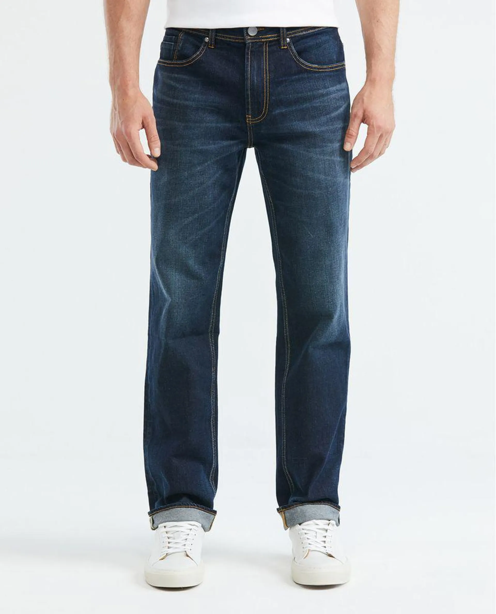 Jean de Hombre, Relaxed, Revenge, Fit Boot Cut - Azul Ultra Oscuro