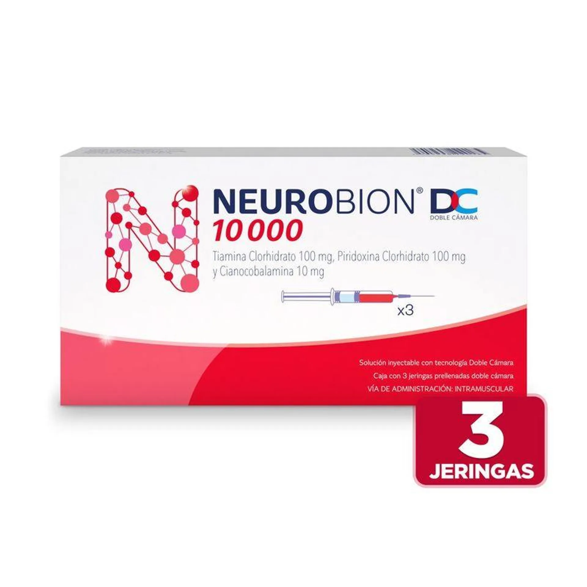 Neurobion Dc 10000 Solucion Inyectable Jeringa X 3Und