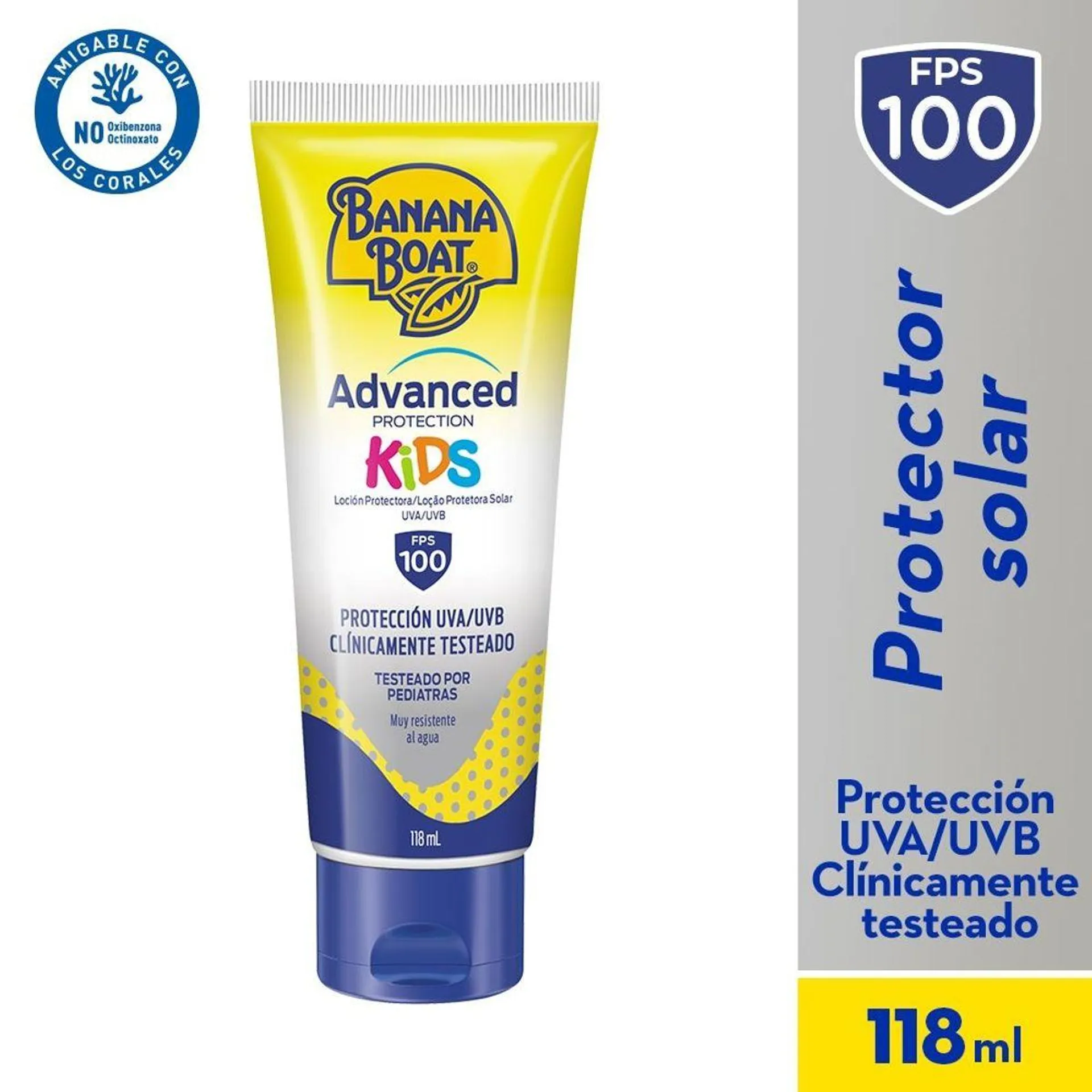 Protector Solar Banana Boat Advanced Protection Kids Fps100 X 118ml