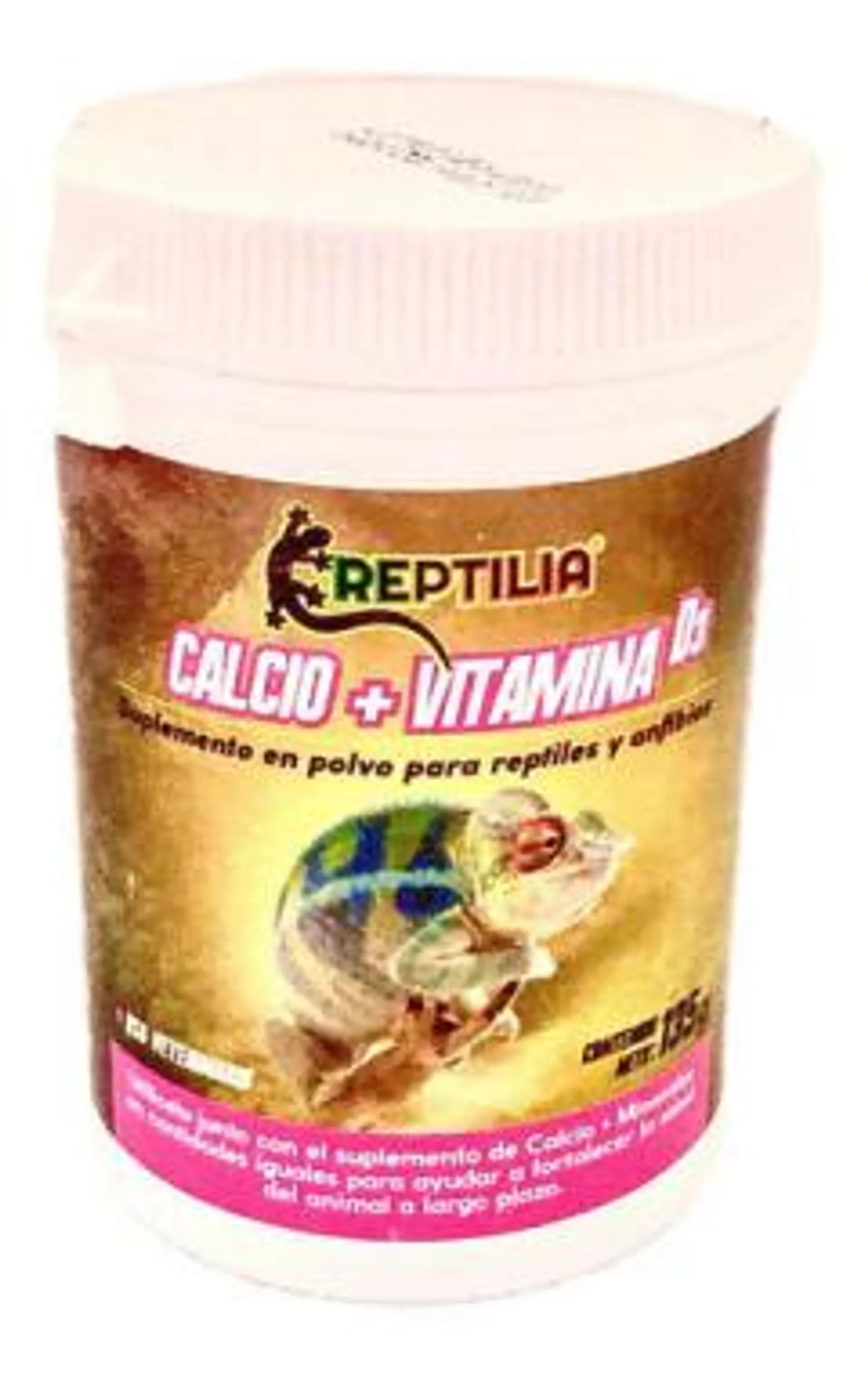 Suplemento de Calcio y Vitamina D3 para Reptiles y Anfibios