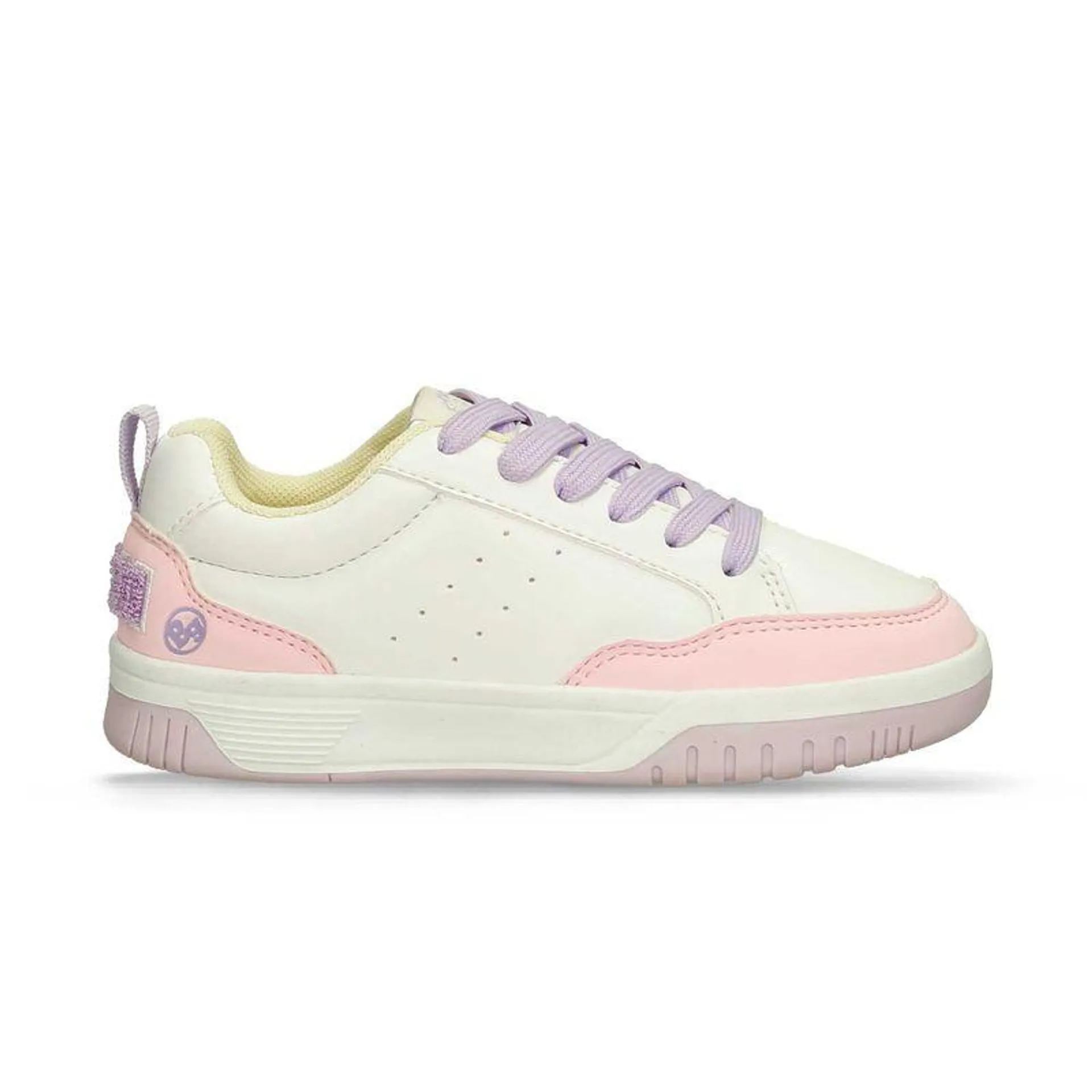 Tenis Casuales Blanco-Rosado Bubblegummers Quany Niña