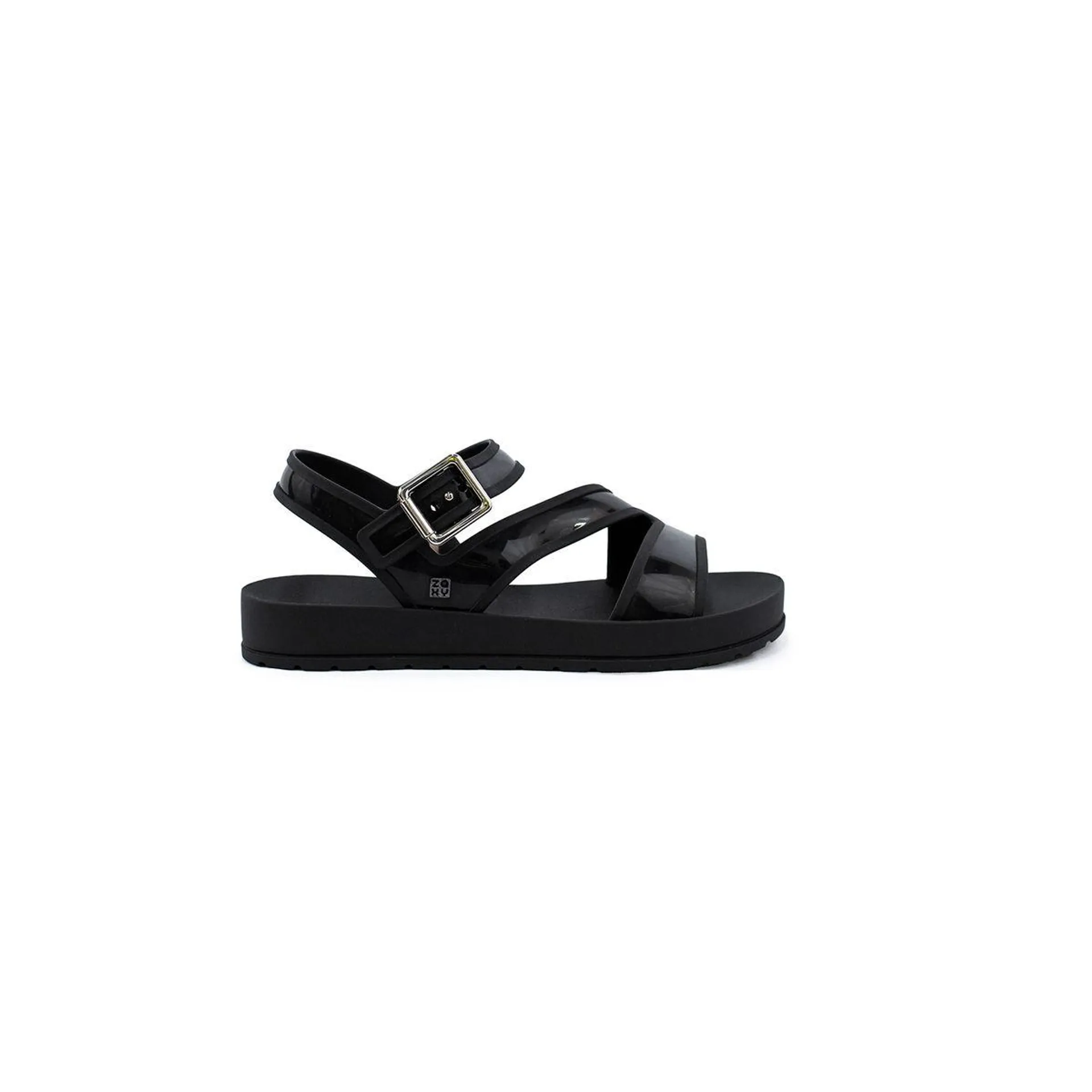 SANDALIAS PLANAS NEGRO ZAXY MUJER