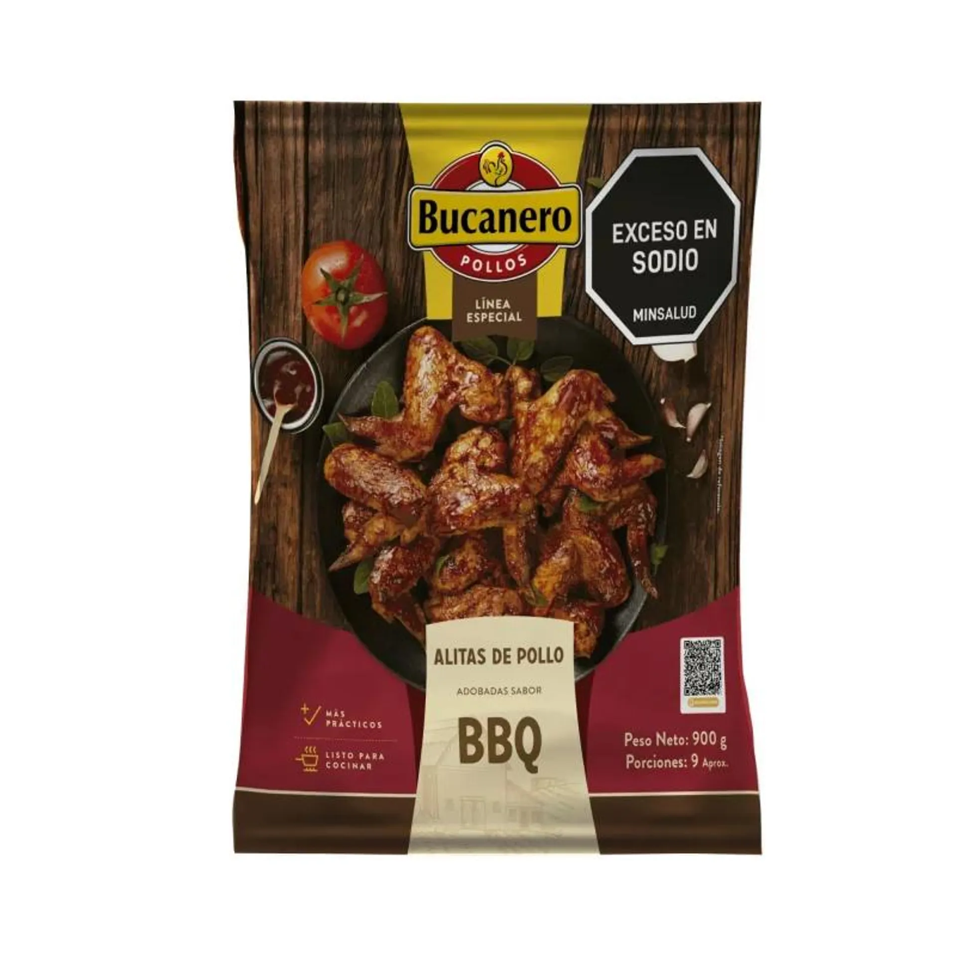 Alitas De Pollo Bucanero BBQ 900 g