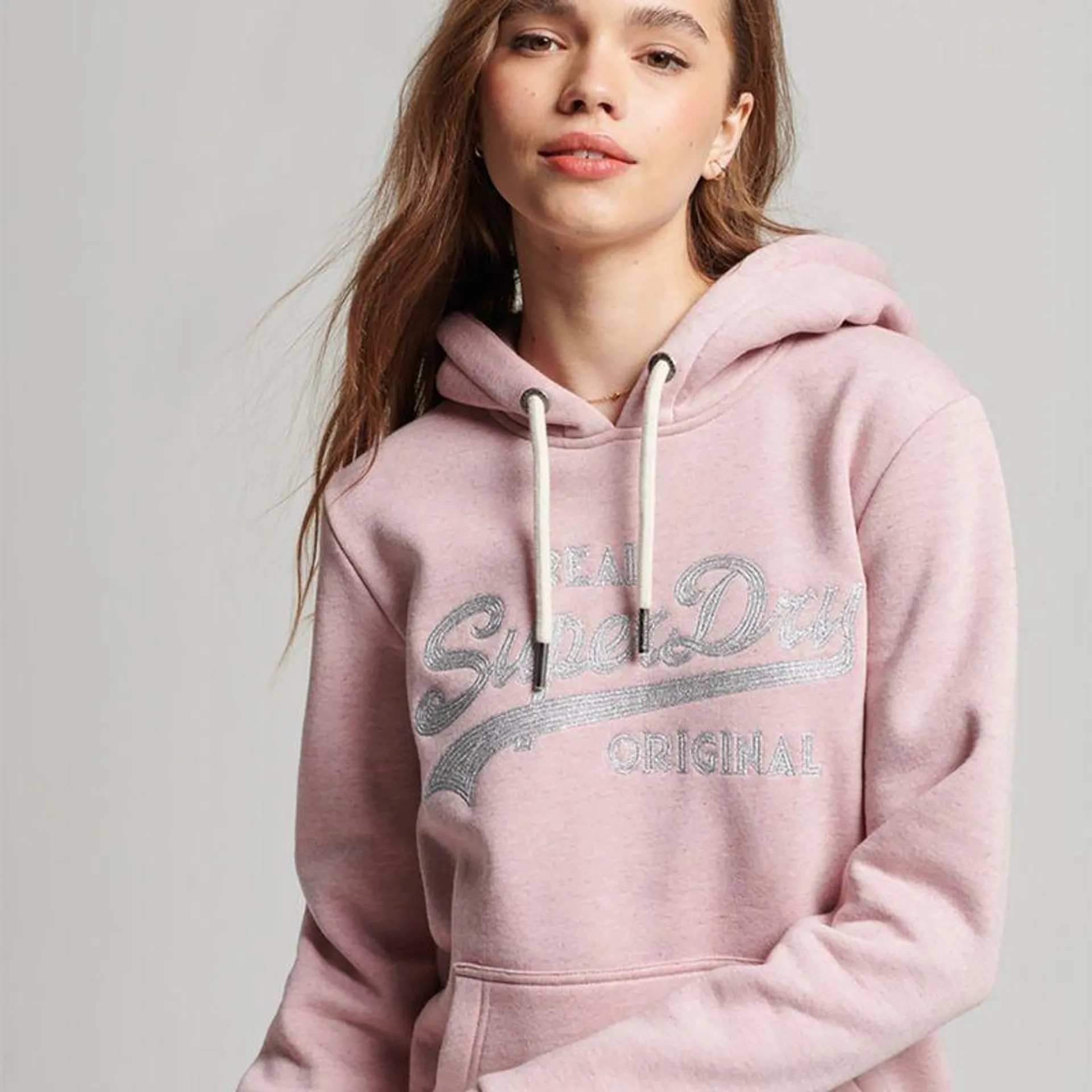 Buzo Hoodie Cerrado Para Mujer Scripted Coll Superdry 55664