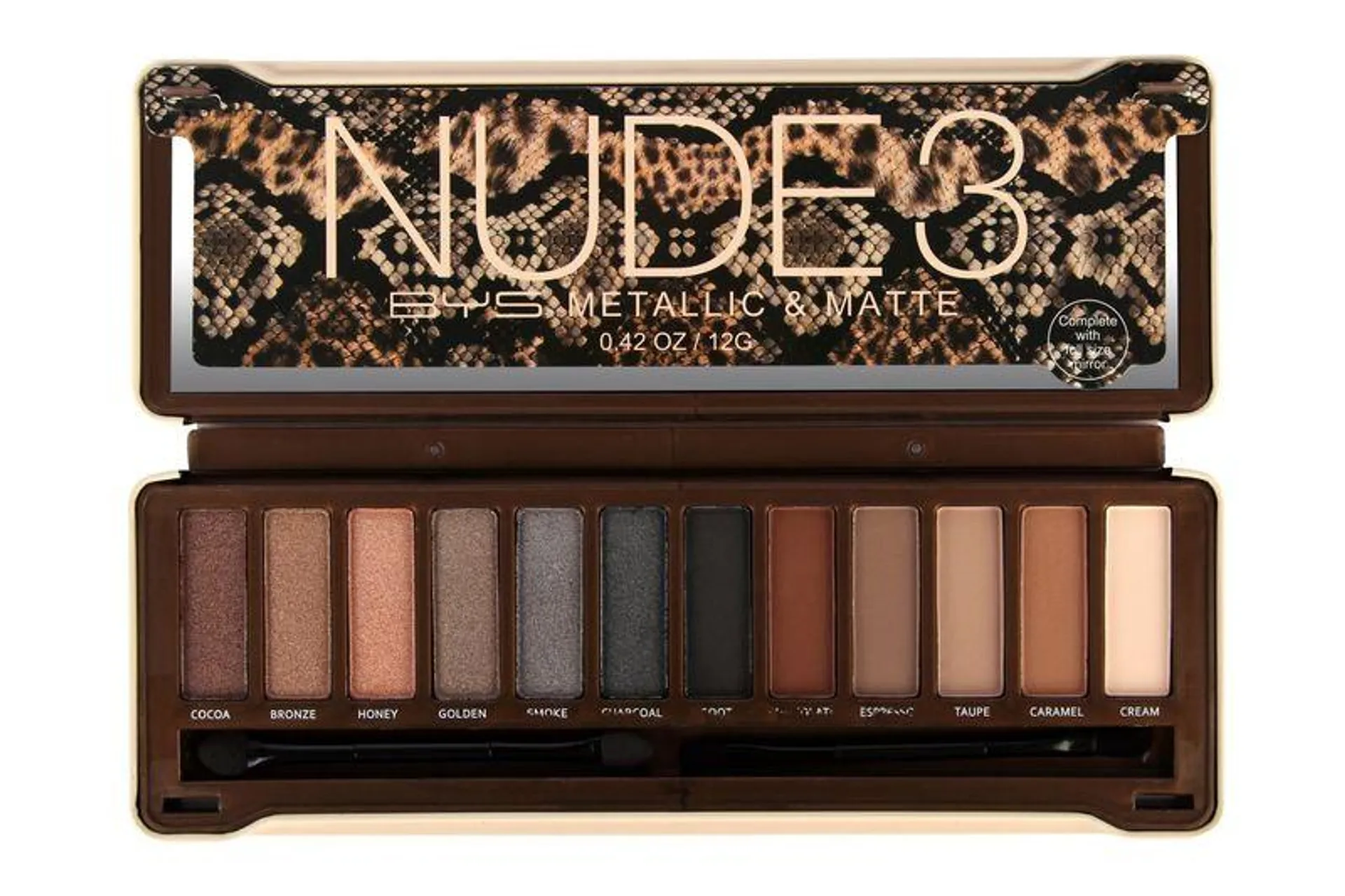 Paleta De Sombras Bys Nude 3 De 12 Tonos