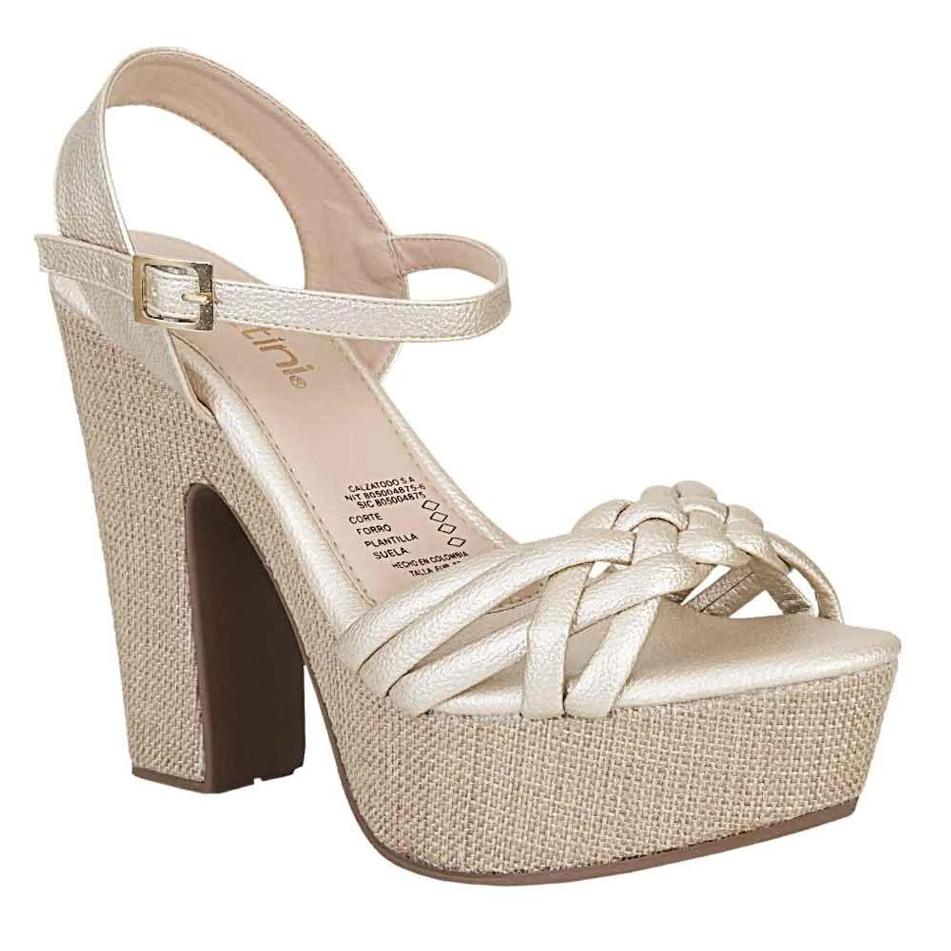 Sandalia tacon de Mujer marca Frattini / Sand.f04