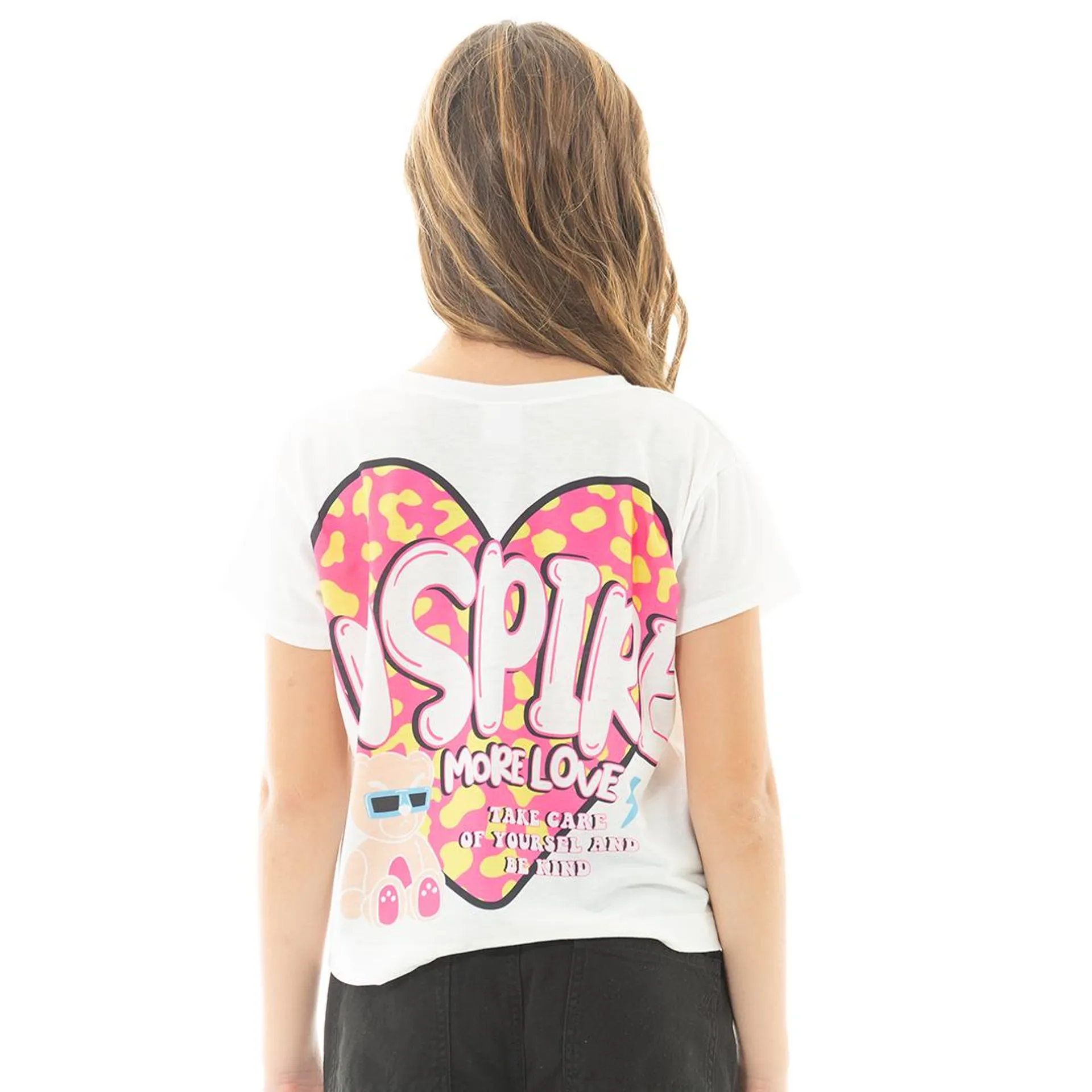 2 SIDES GRAPHIC T-SHIRT FOR GIRLS