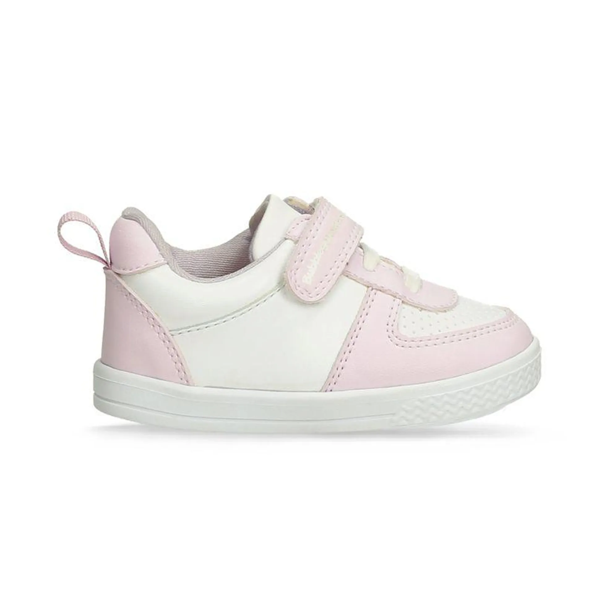 Tenis Casuales Blanco-Lila Bubblegummers Qarla Niña