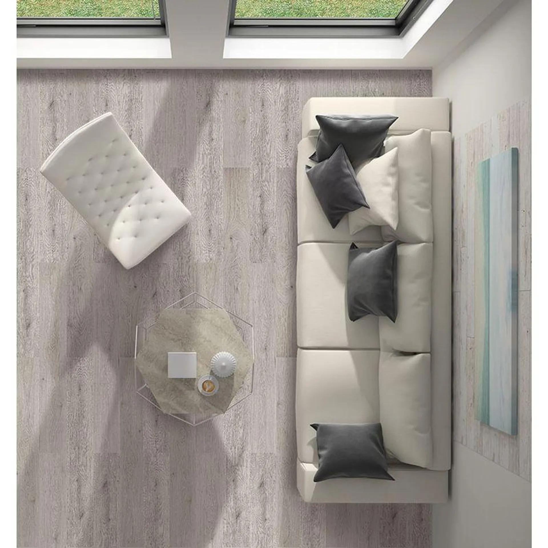 Laminado Para Piso Estilo Madera Sena Gris