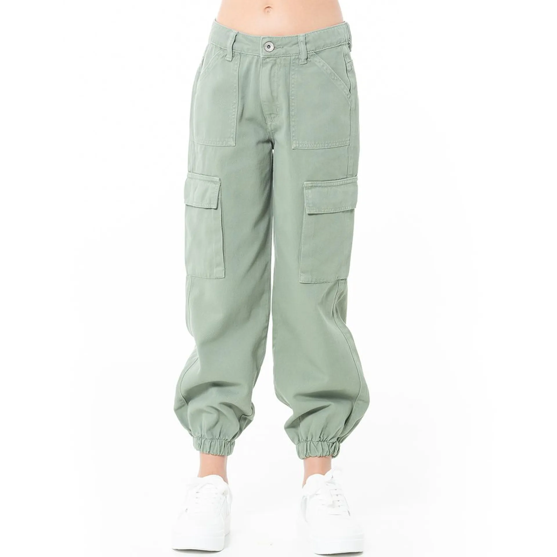 CARGO PANTS WITH TAPERED LEG FOR GIRLS