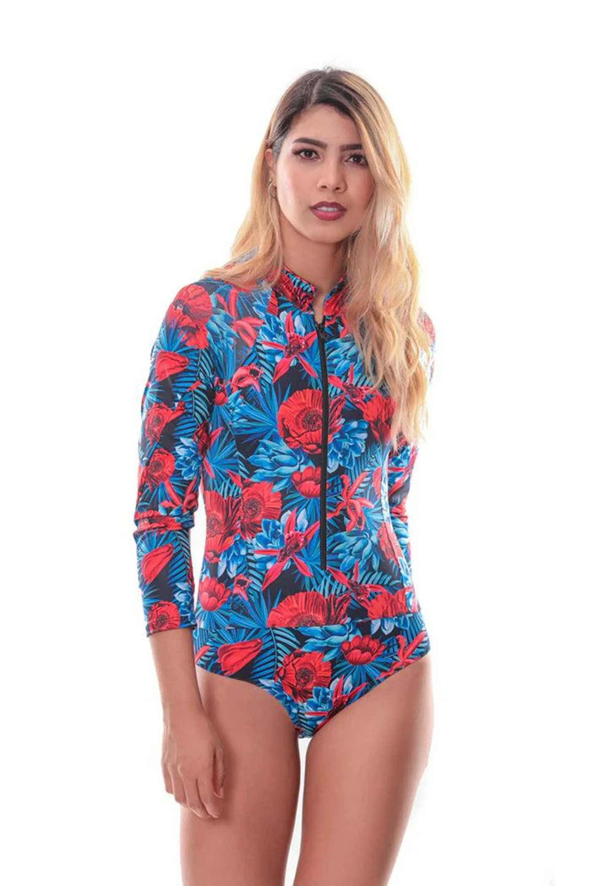 Long Sleeve Swimwear with zipper 8105 04 62