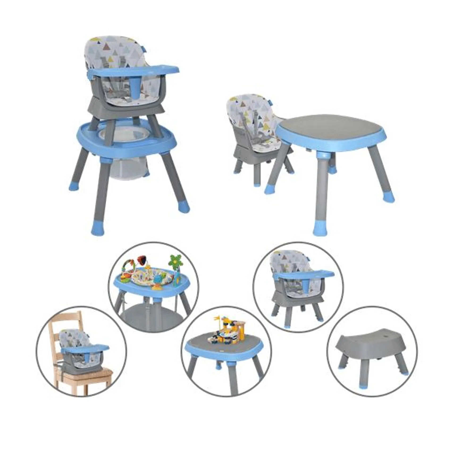 Silla Comedor Seven 7 en 1 Azul - Priori