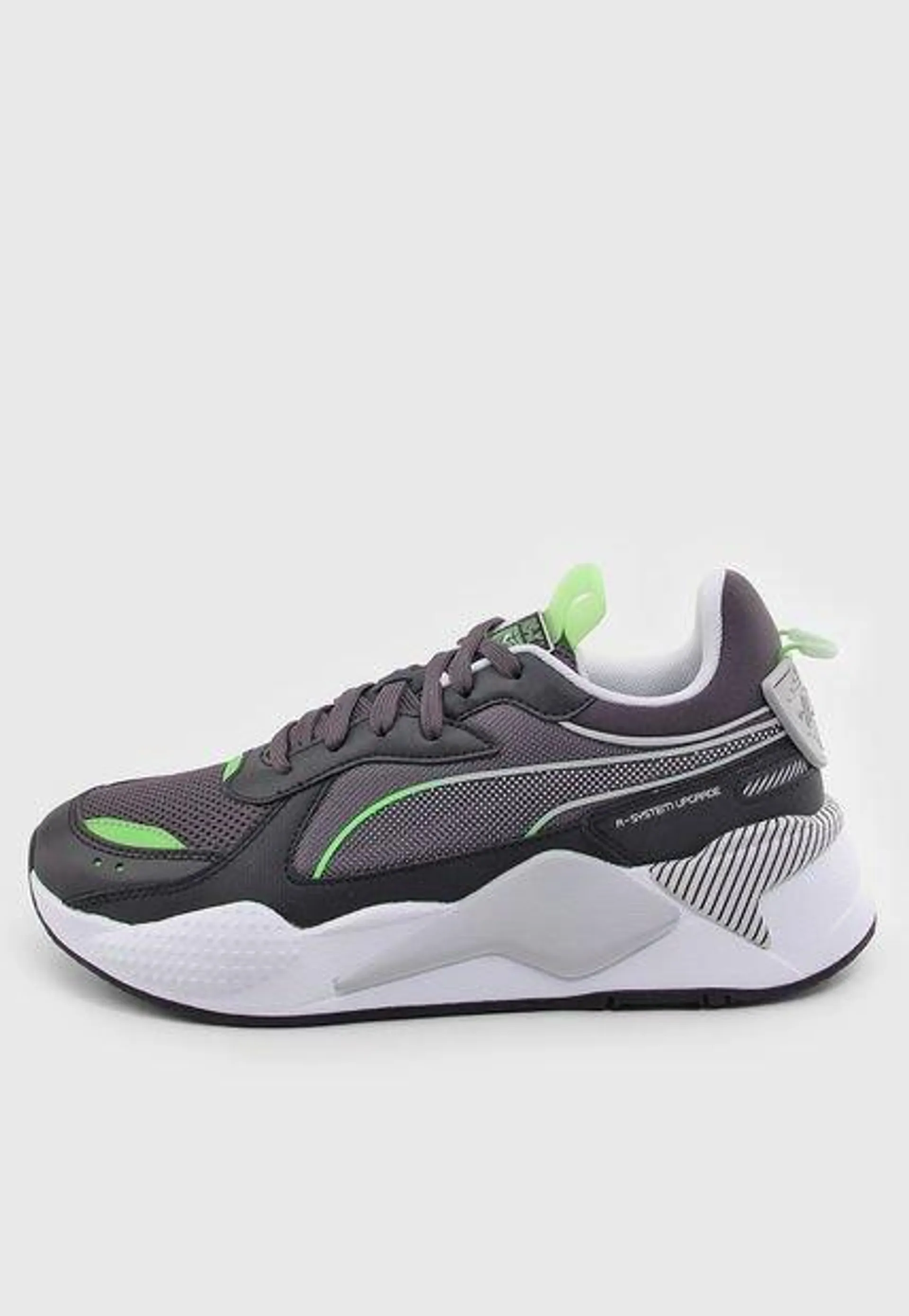 Tenis Lifestyle Gris-Blanco-Verde PUMA RS-X 3D