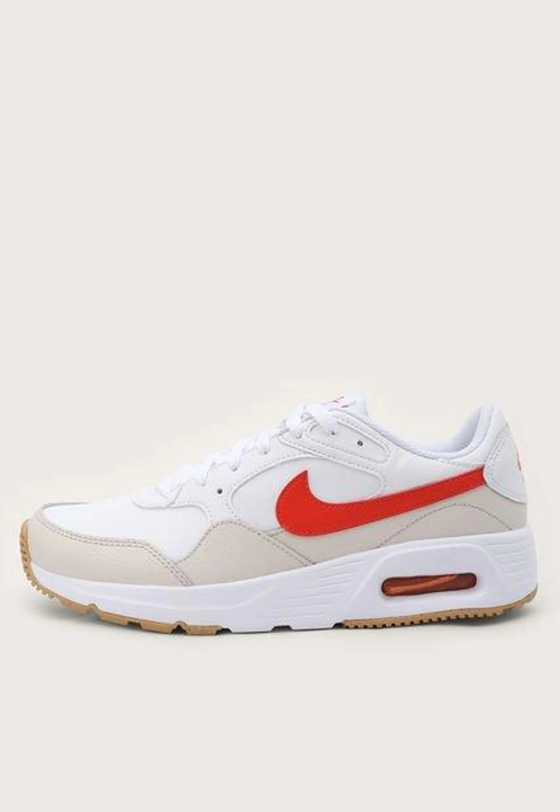 Tenis Lifestyle Blanco-Beige-Rojo Nike Air Max SC