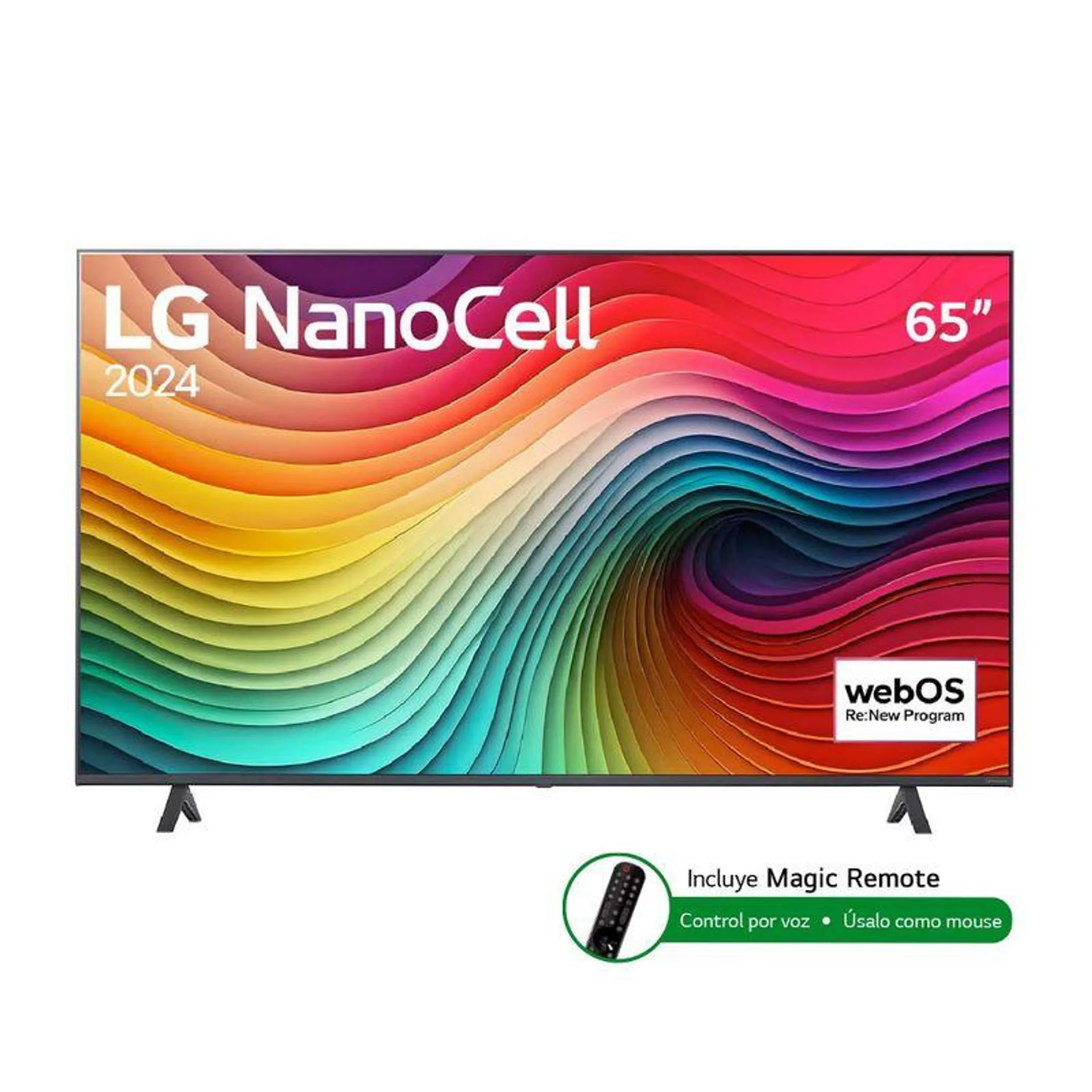 Televisor LG 65" NanoCell UHD 4K Smart Tv WebOS 24 65NANO80TSA