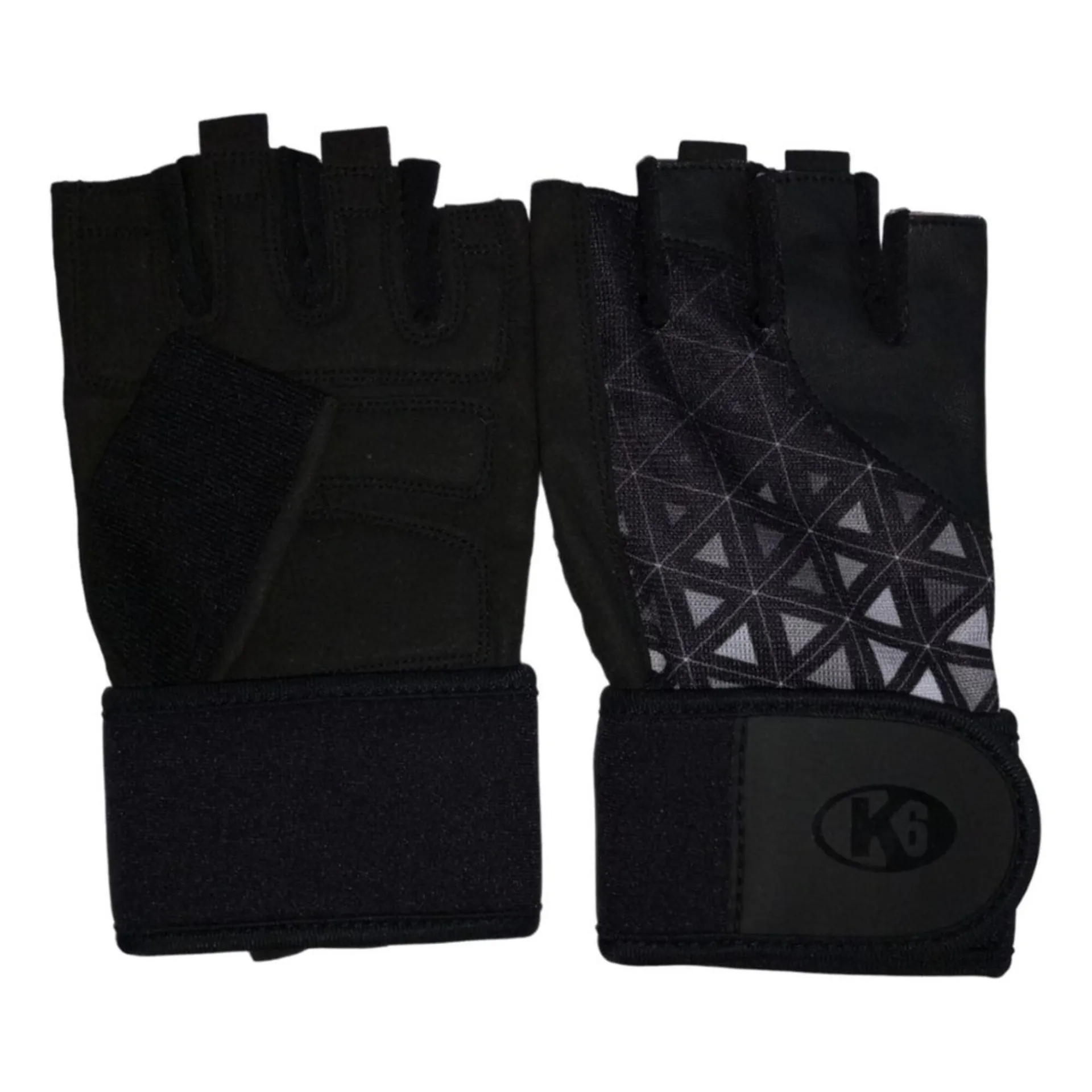 Guantes para pesas Unisex K6 negro