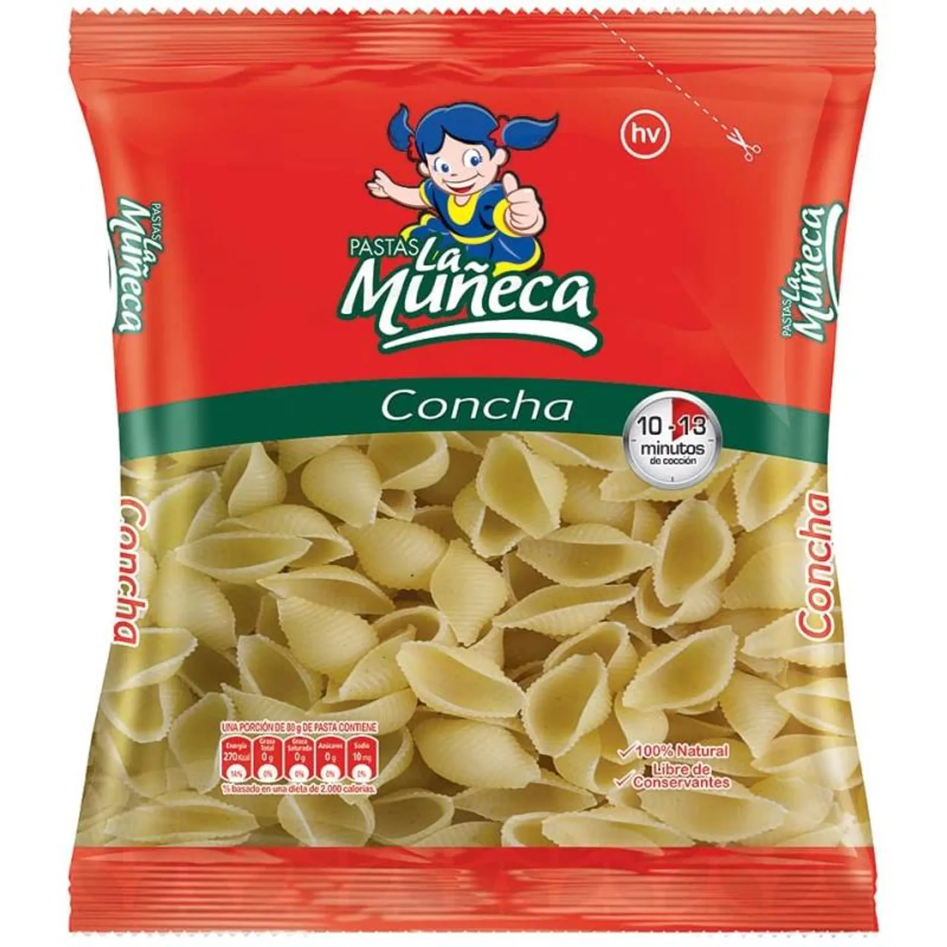 Pasta La Muñeca Conchas 250 g