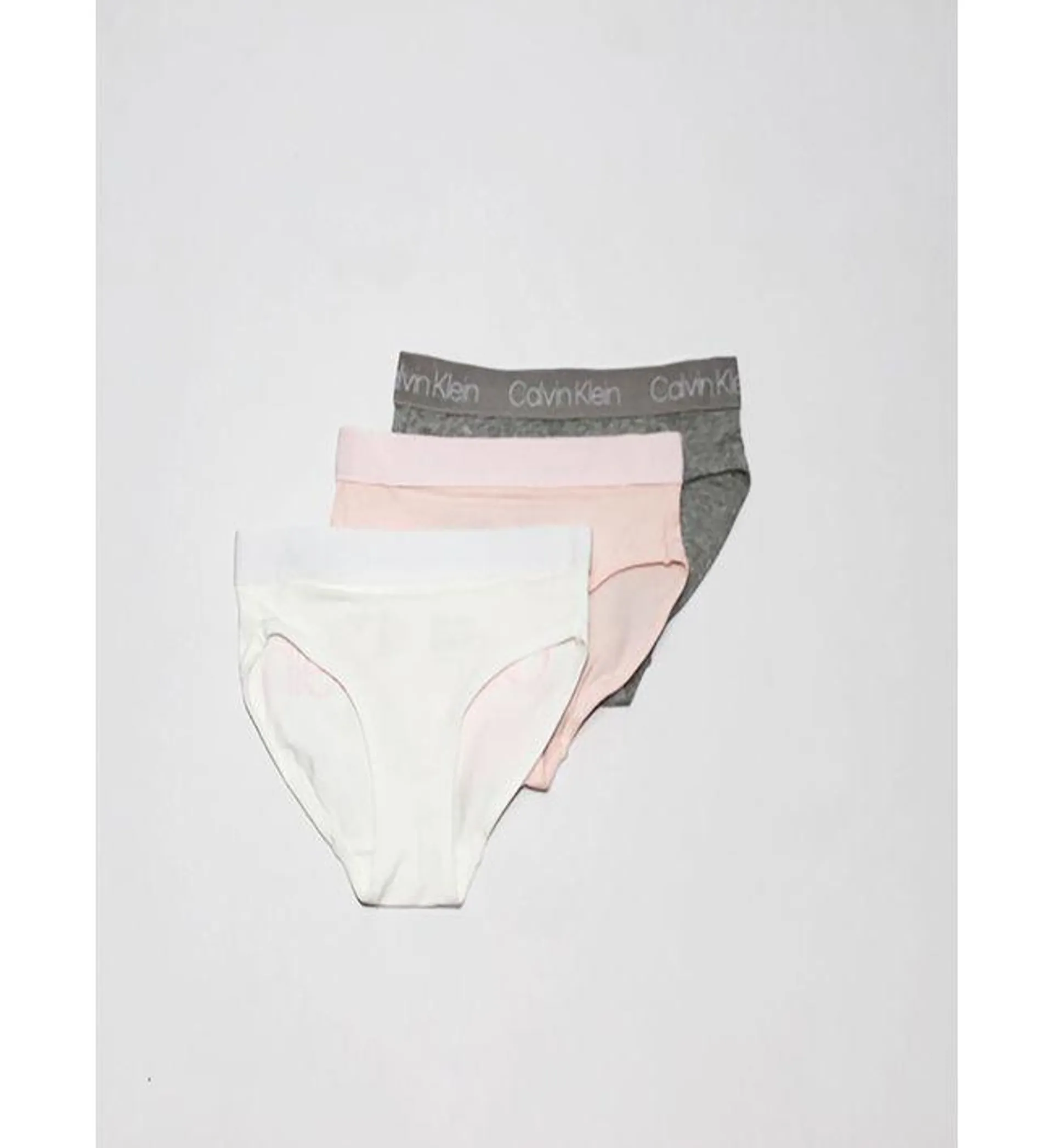 Panties 3 Piezas Niña Calvin Klein Gris