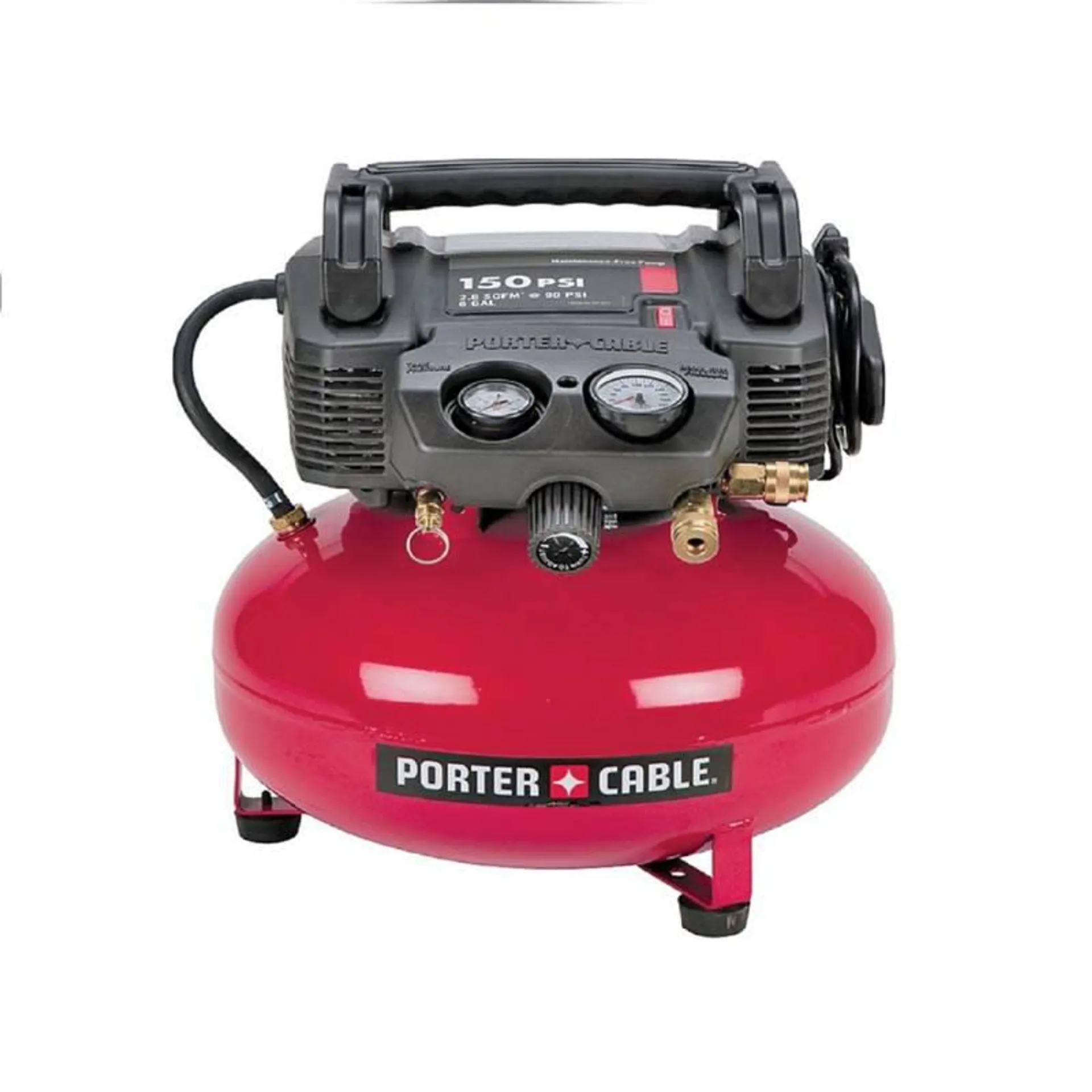 Compresor de Aire Tipo Pancake 6 Galones 2HP 150PSI Libre de Aceite Porter Cable