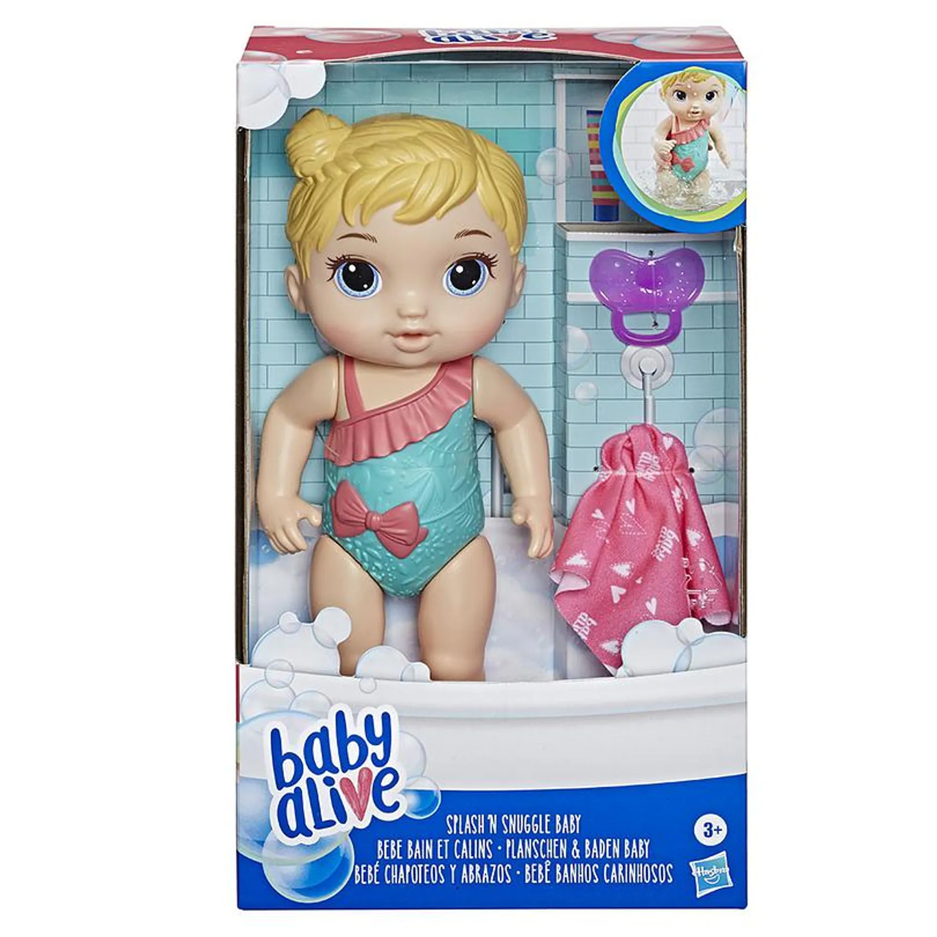 Baby Alive Hora De Baño Con Cabello Rubio