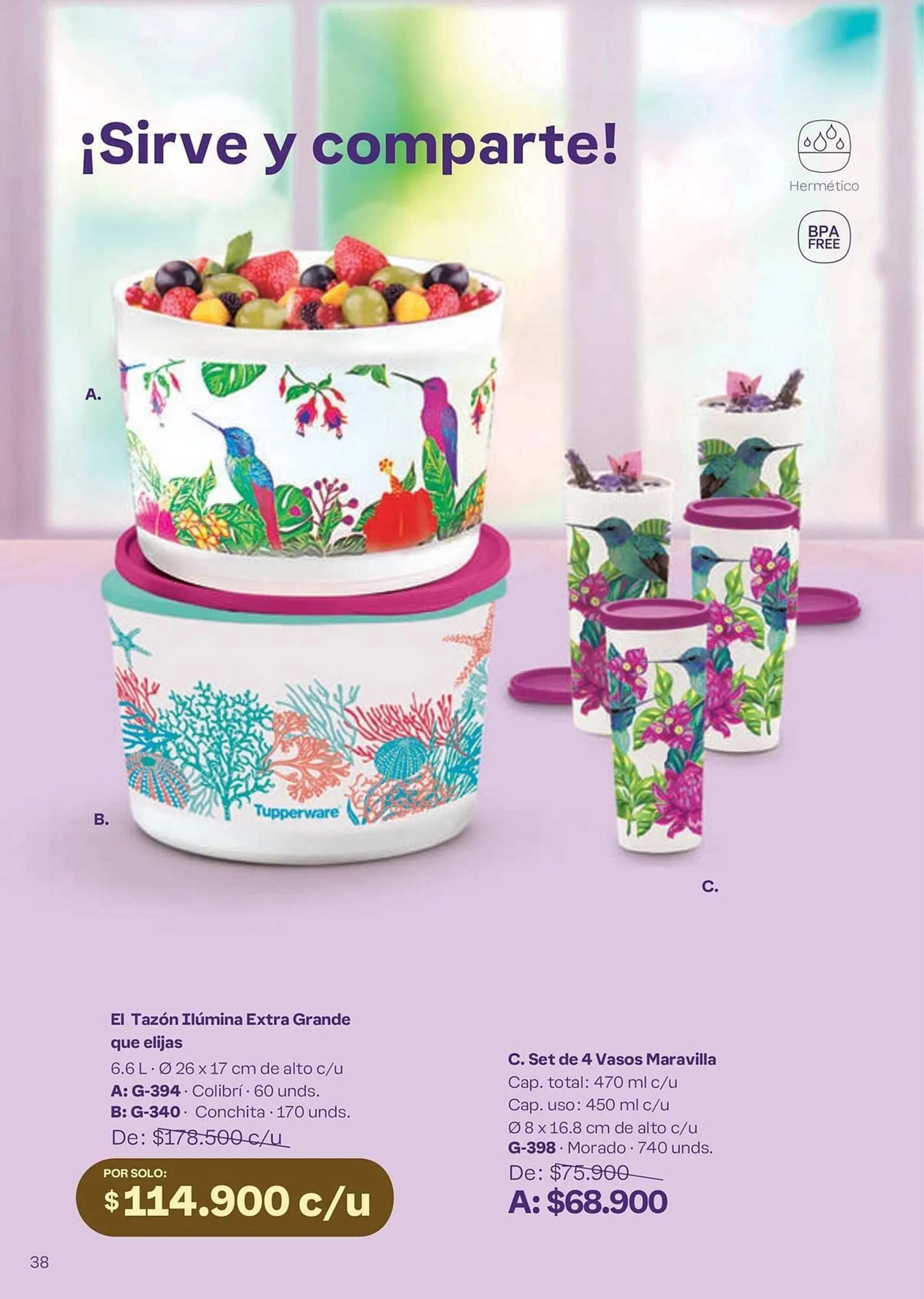 Catalogo de Catálogo Tupperware 6 de septiembre al 3 de octubre 2024 - Pag 38