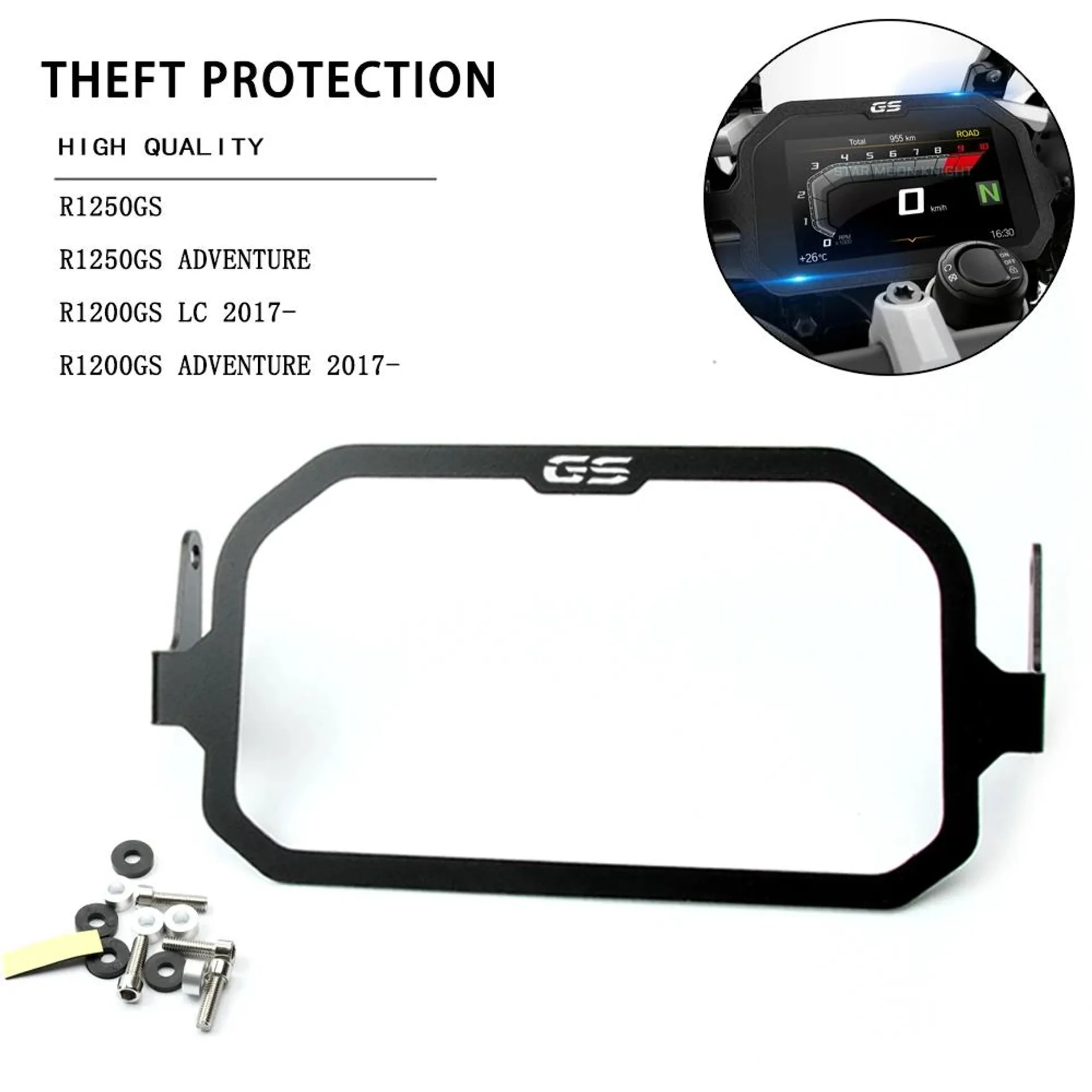 NEW Meter Anti-theft Frame Cover Screen Protector Protection Parts For BMW R1250GS R 1250 GS Adventure R1200GS LC ADV R 1200 GSA