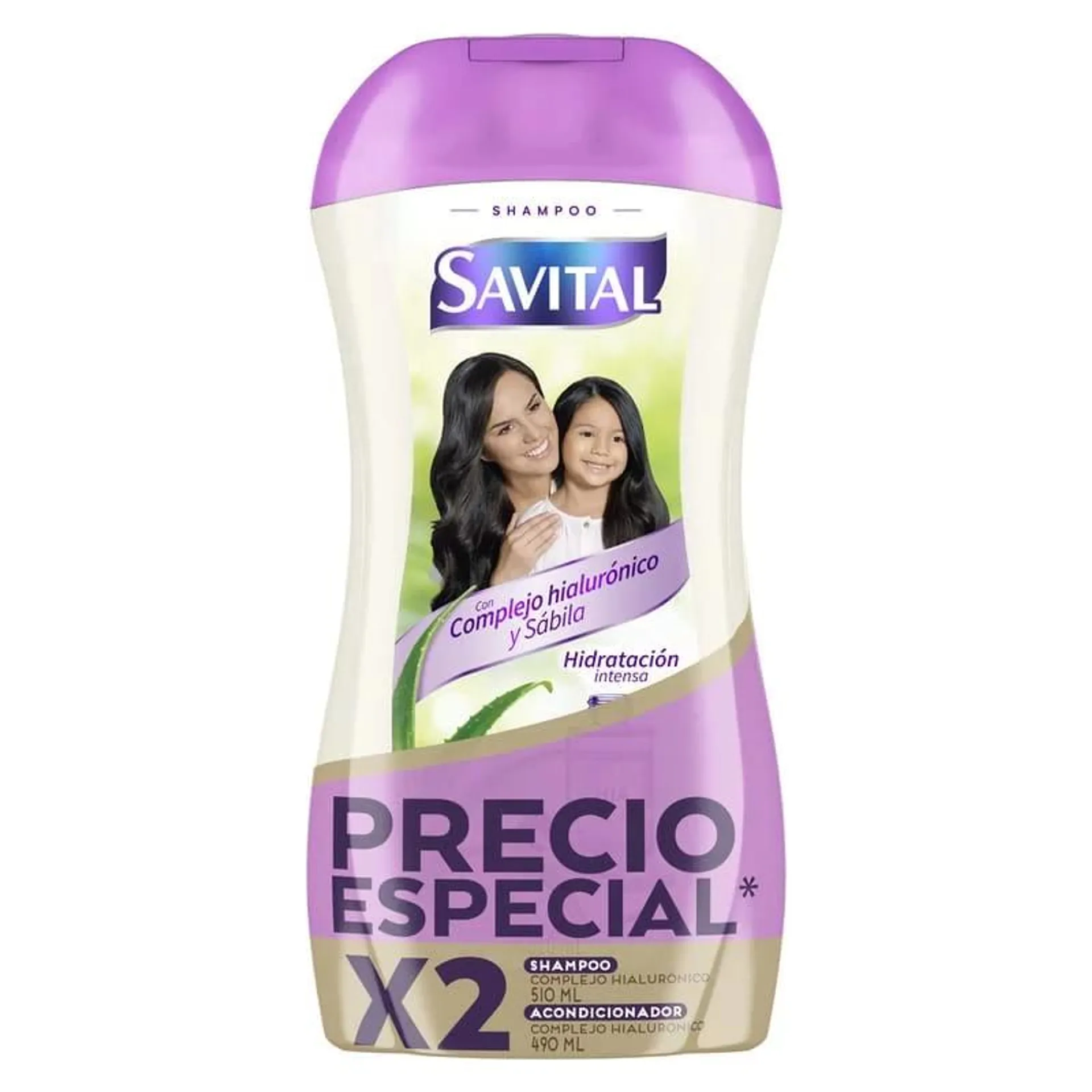 Shampoo Savital Hialuronico x 510 ml + Acondicionador x 490 ml