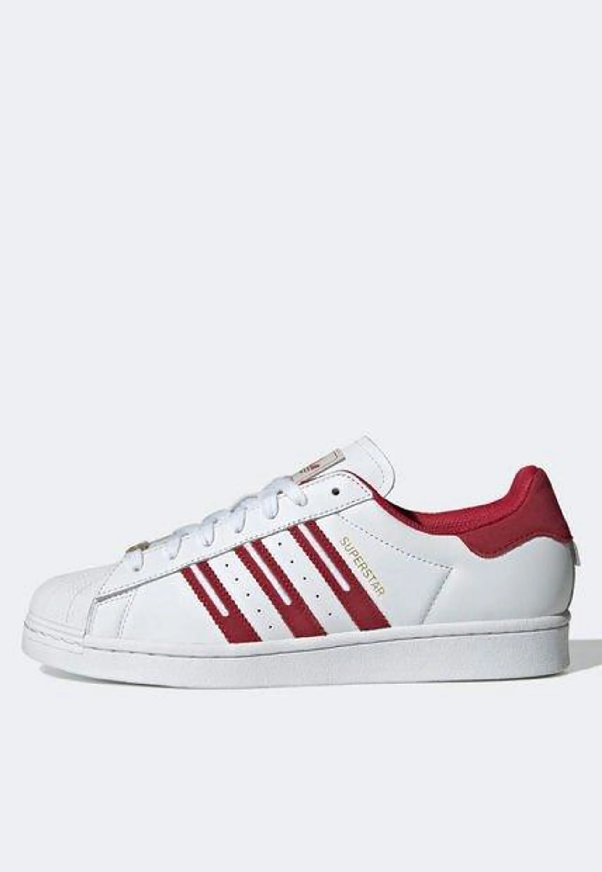 Tenis Lifestyle Blanco-Rojo-Dorado adidas Originals Superstar