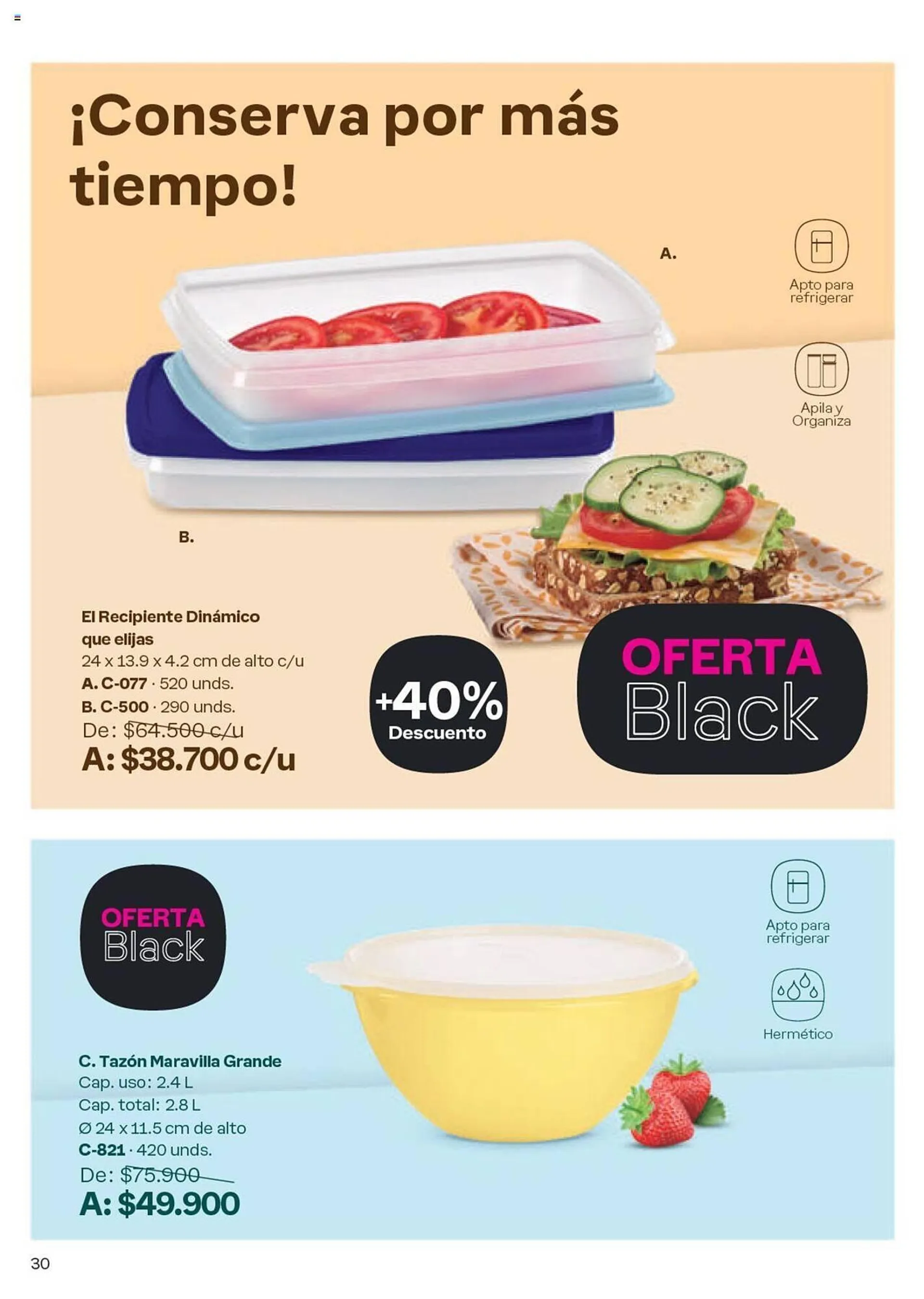 Catalogo de Catálogo Tupperware 4 de octubre al 31 de octubre 2024 - Pag 30