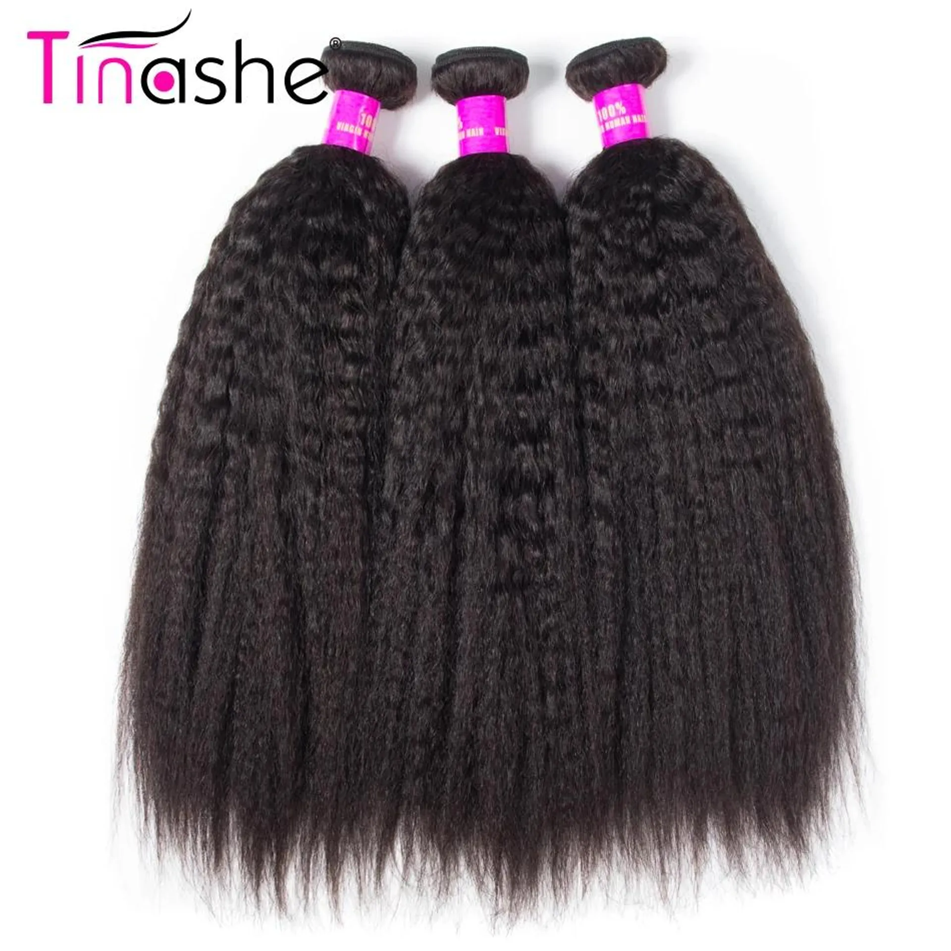 Tinashe Hair Peruvian Hair Bundles Remy Human Hair 3 Bundles Natural Color 10-28 Inch For Sale Kinky Straight Hair