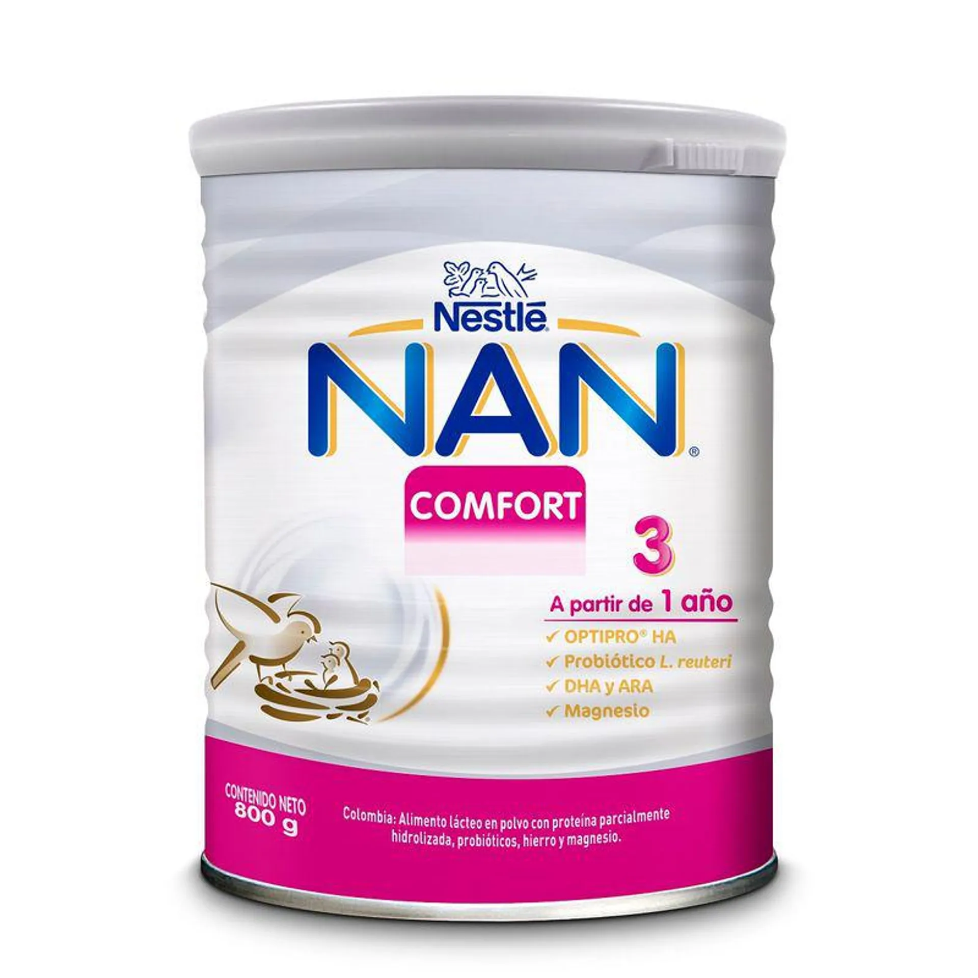 Alimento Lacteo Nan Comfort 3 Lata X 800 Gr