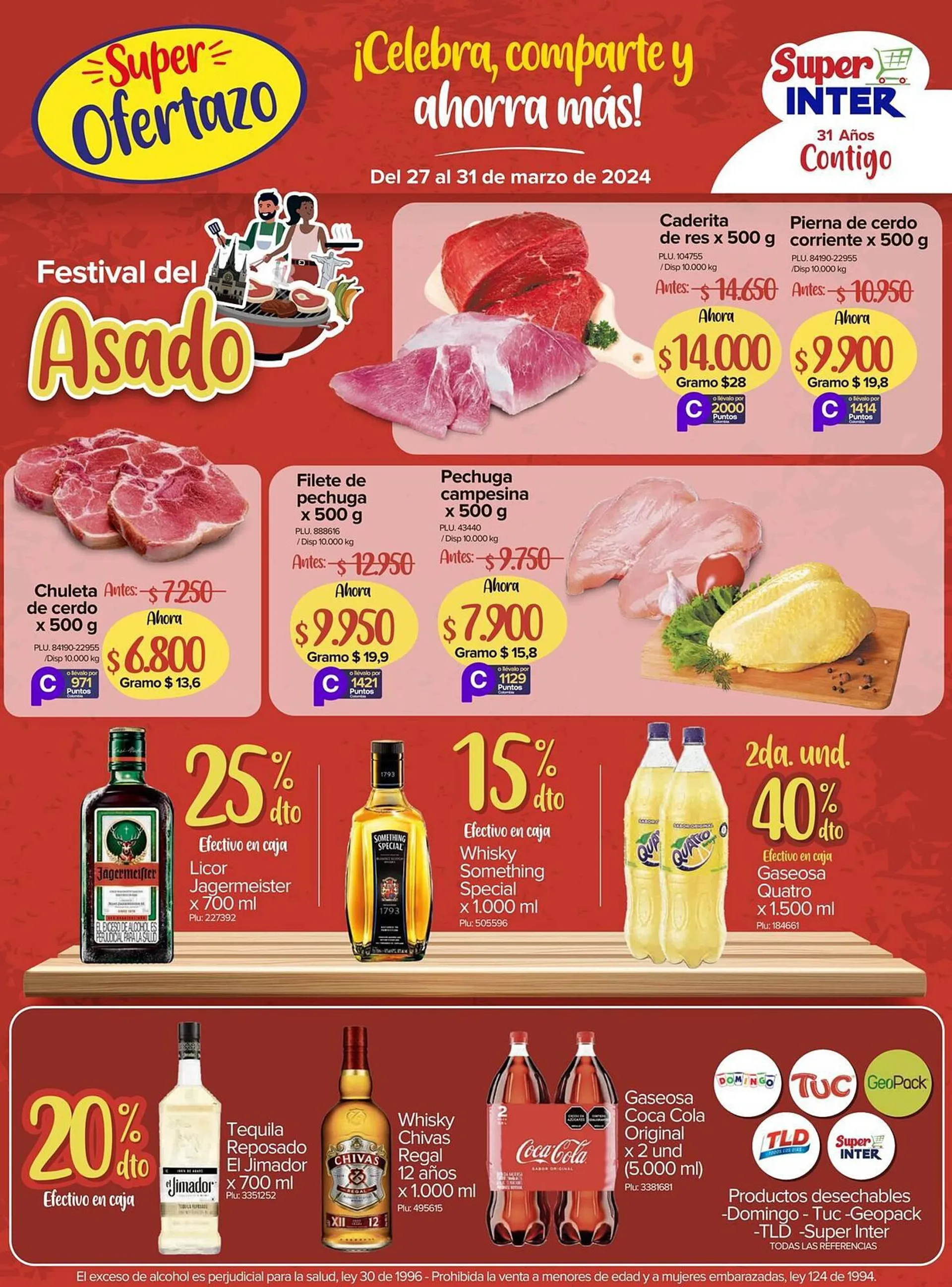 Catalogo de Catálogo Super Inter 27 de marzo al 31 de marzo 2024 - Pag 1