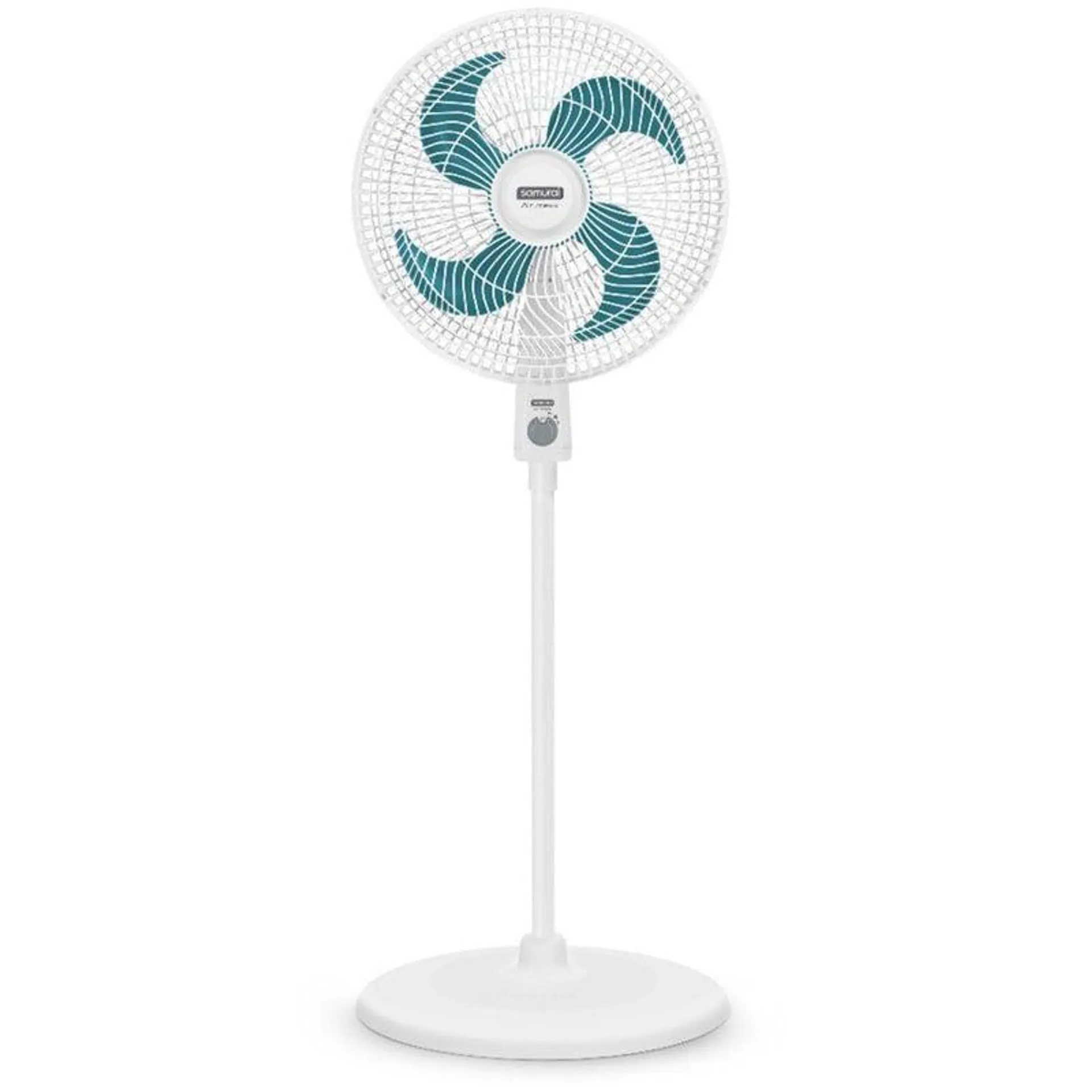 Ventilador samurai air maxx blanco con azul