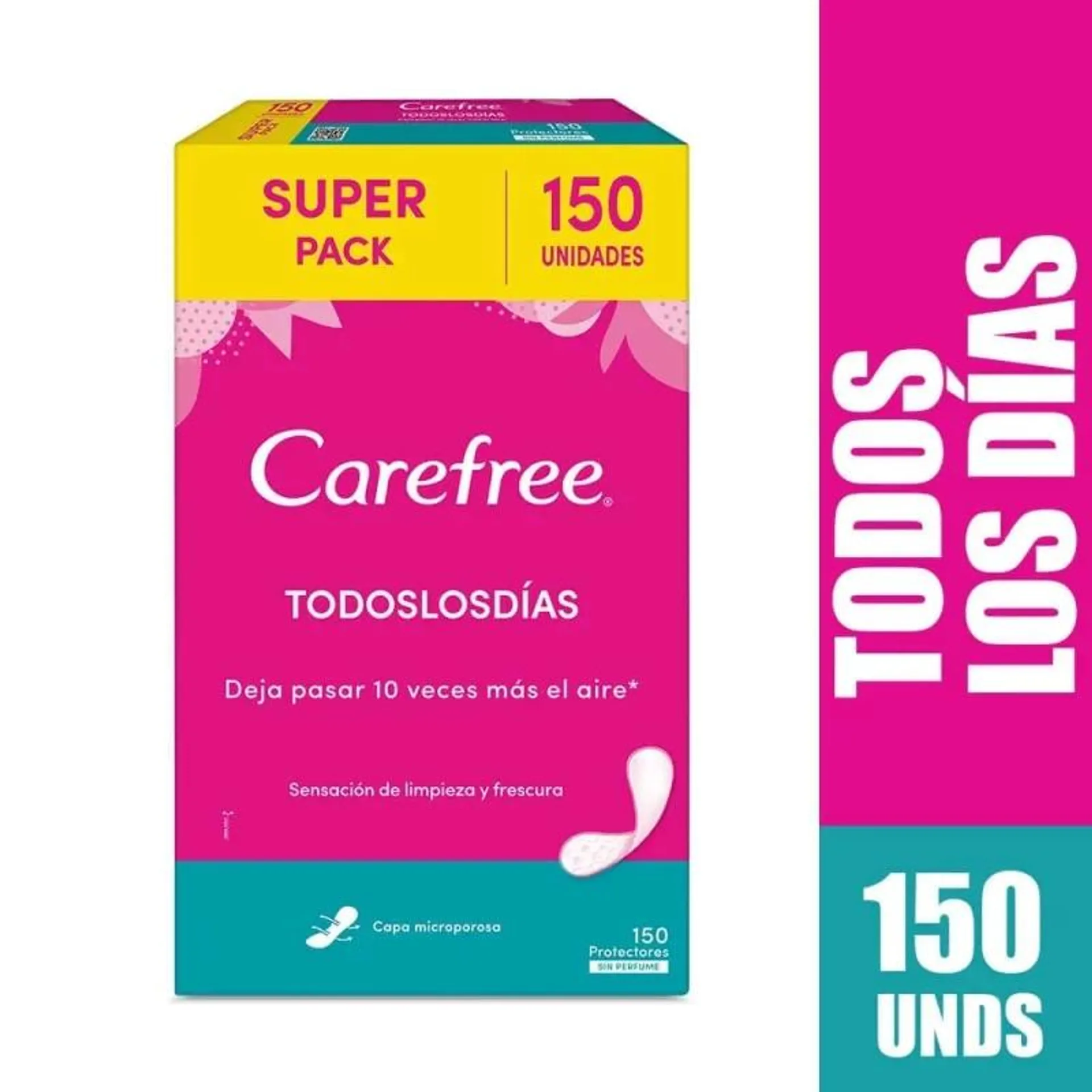 Protector Carefree Todos Los Dias Con Perfume x 150 und