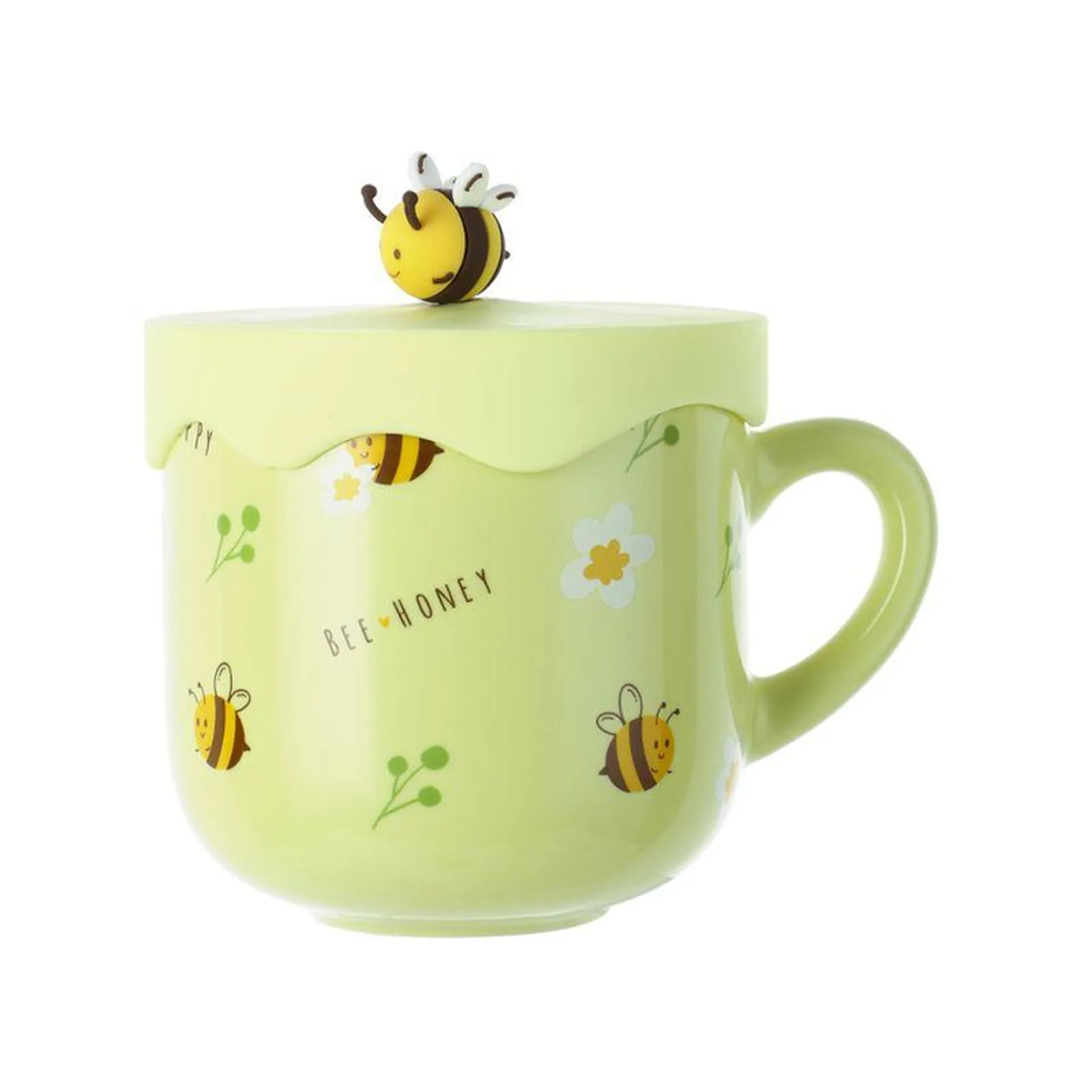 Taza de Ceramica con Cobertura Abejita Amarillo