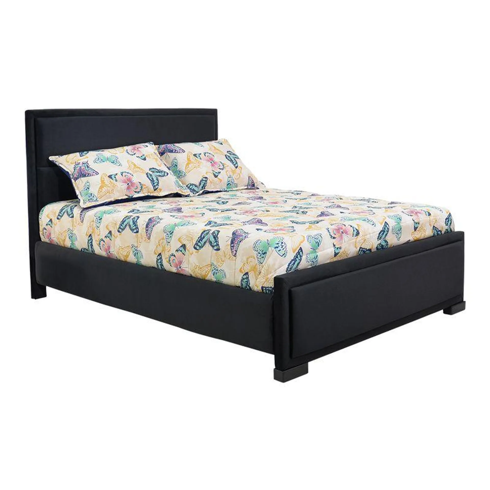 CAMA IBG CASSONI 1.40*1.90 M NEGRO (ESTÁNDAR)