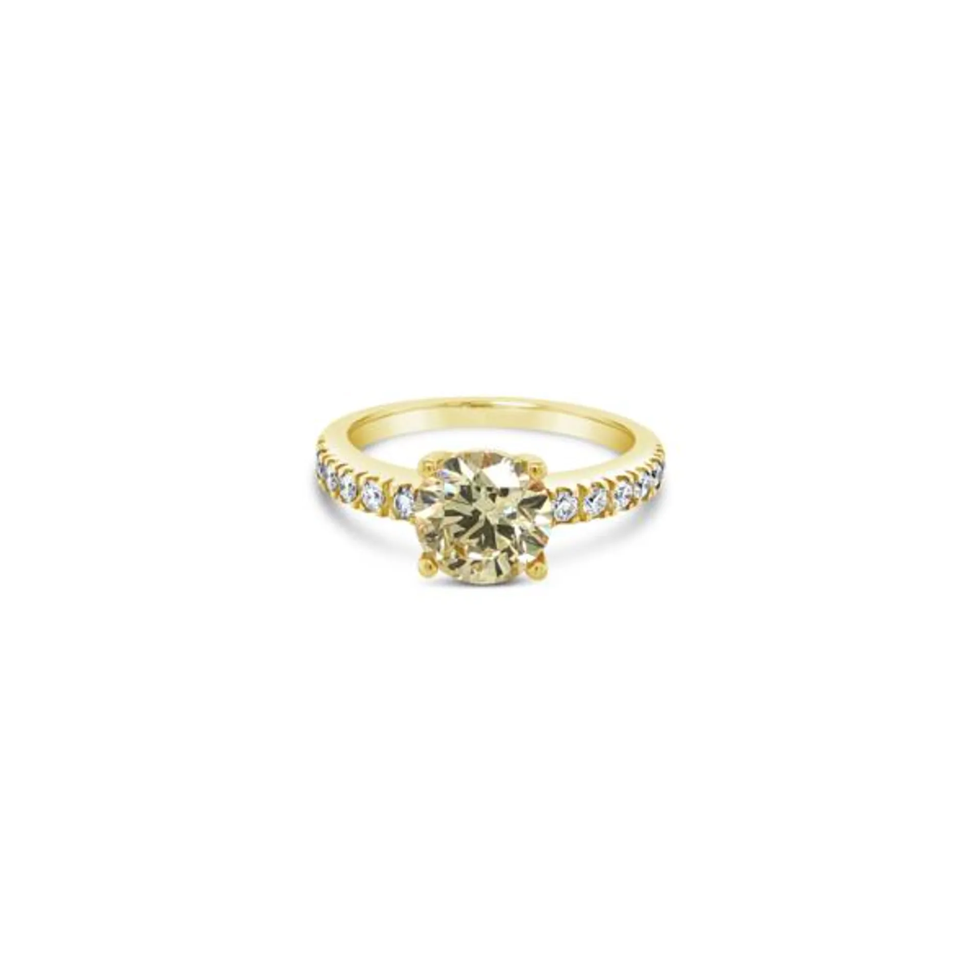 Anillo Bauer oro amarillo 18K y diamantes