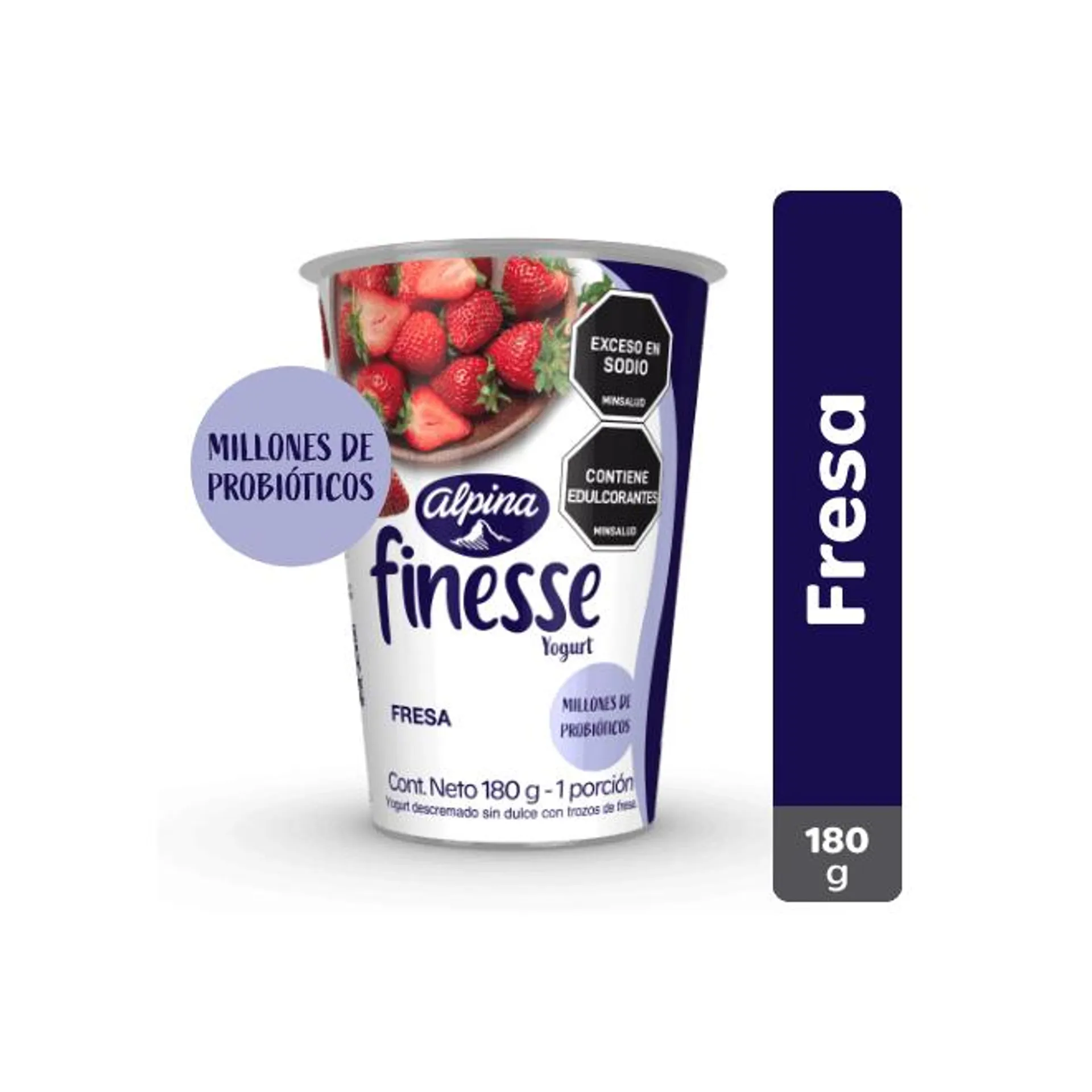 Yogurt Finesse Fresa Vaso 180 g