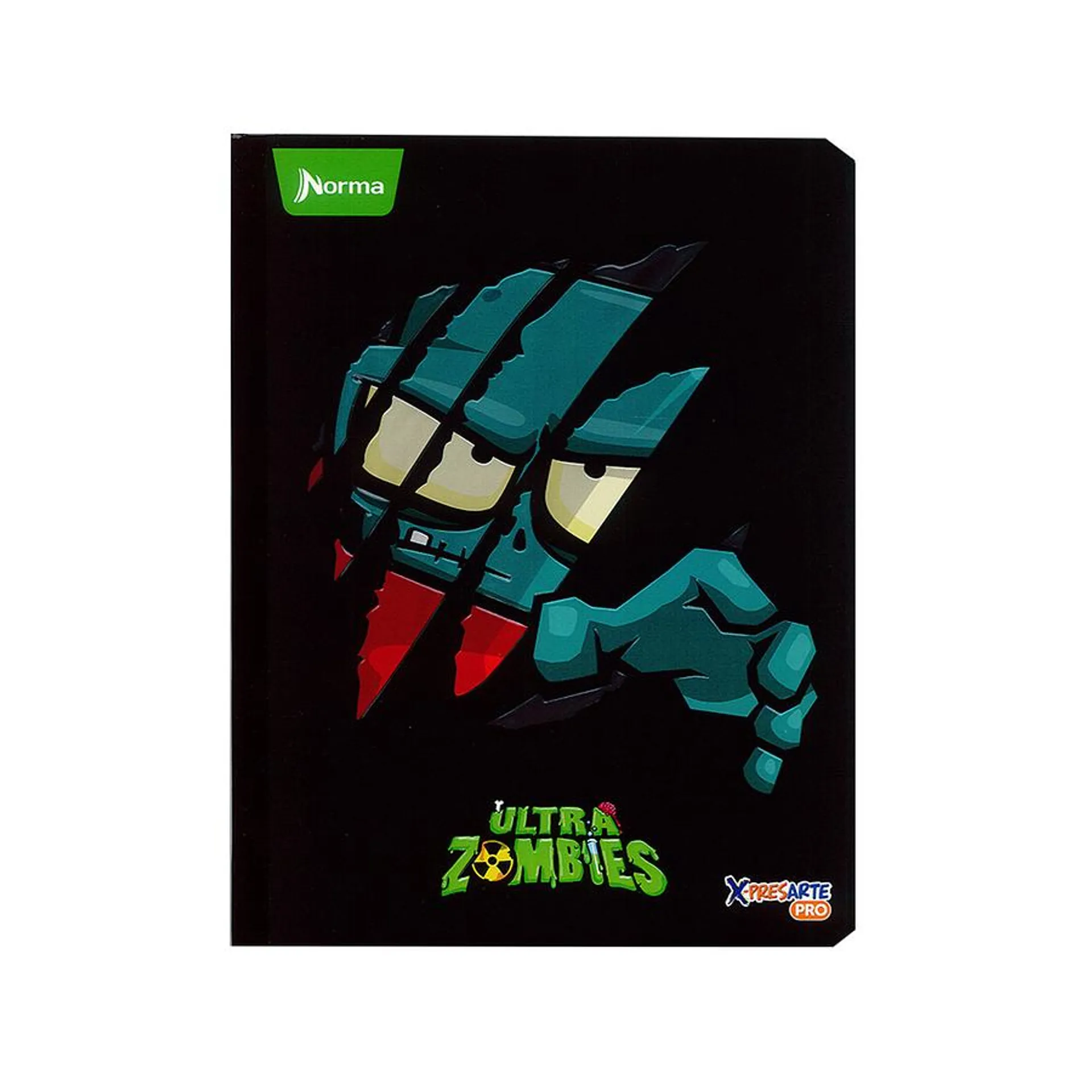 Cuaderno Cosido Norma Ultra Zombies 100 Hojas Cuadros