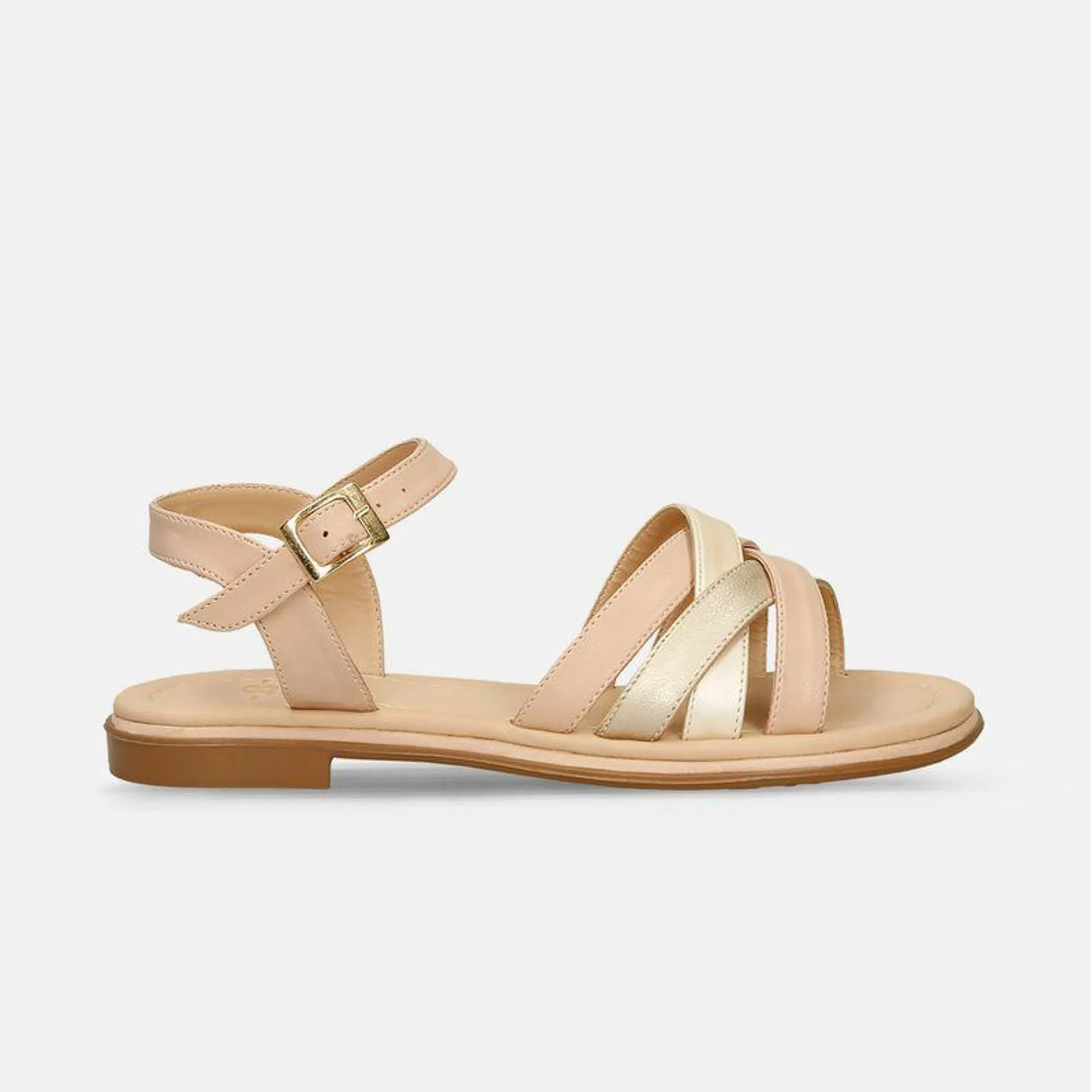 Sandalias Beige Bata Jermaria Mujer