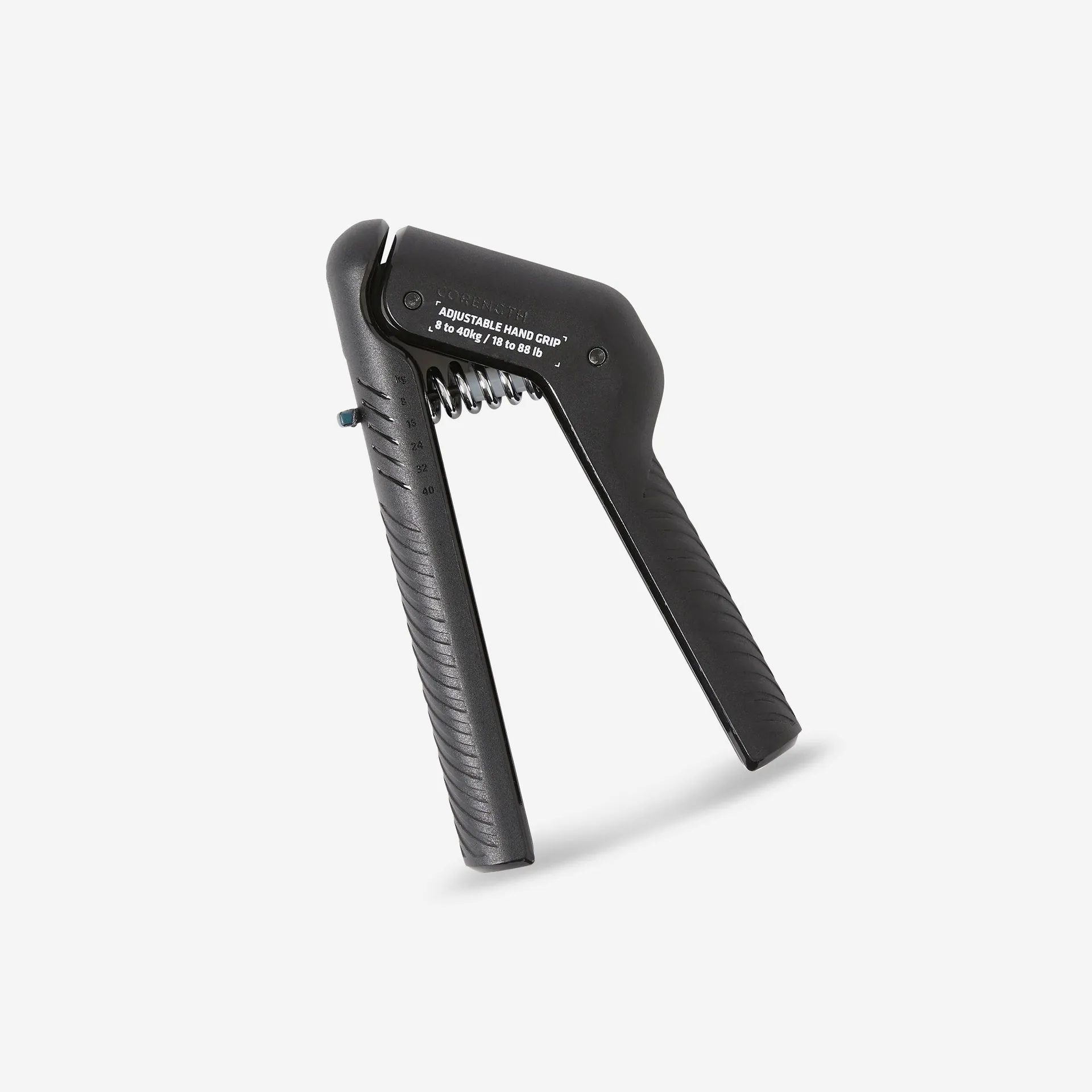 Handgrip ajustable para rehabilitación de 8-40kg Corength negro