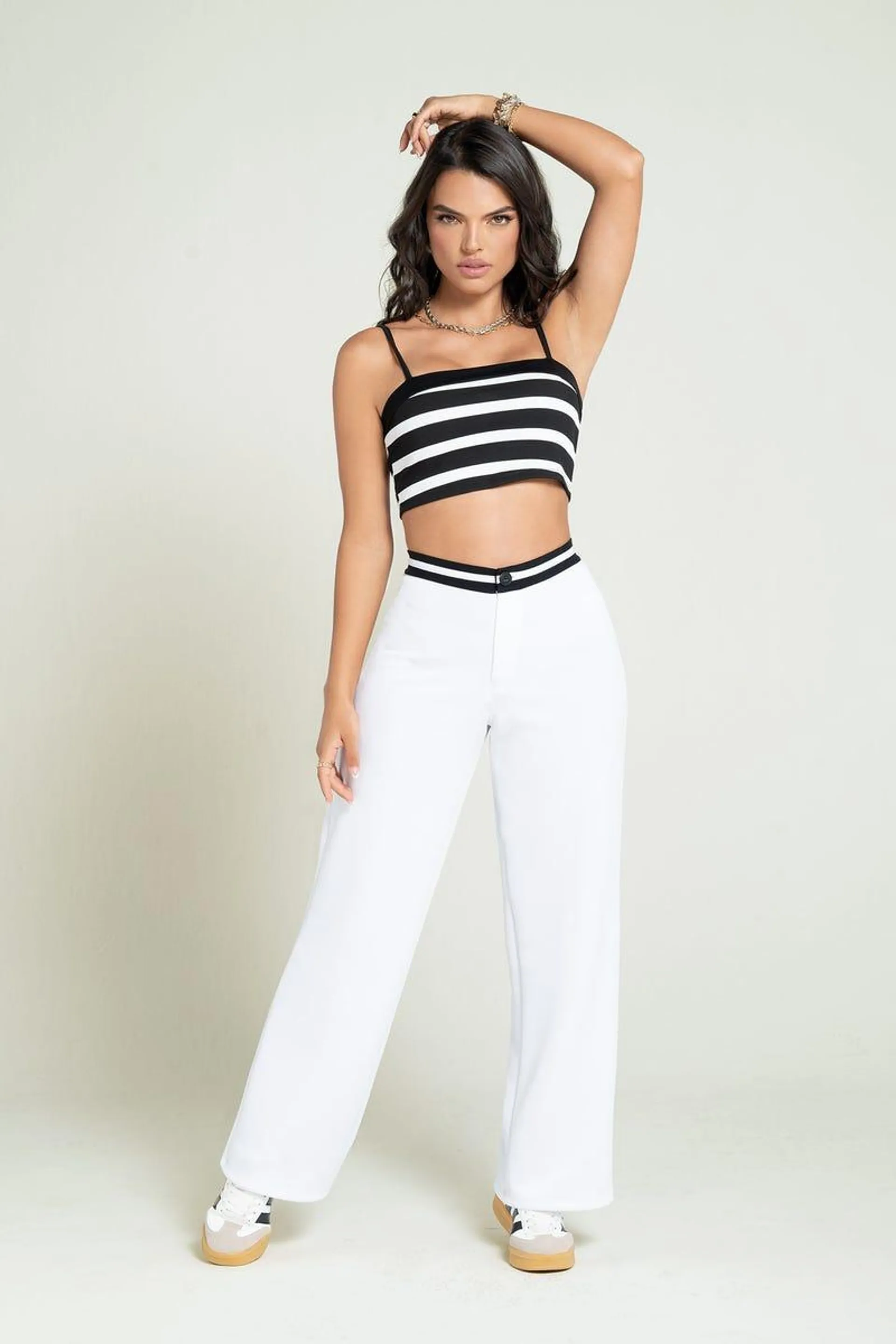 PANTALON BOTA RECTA Blanco
