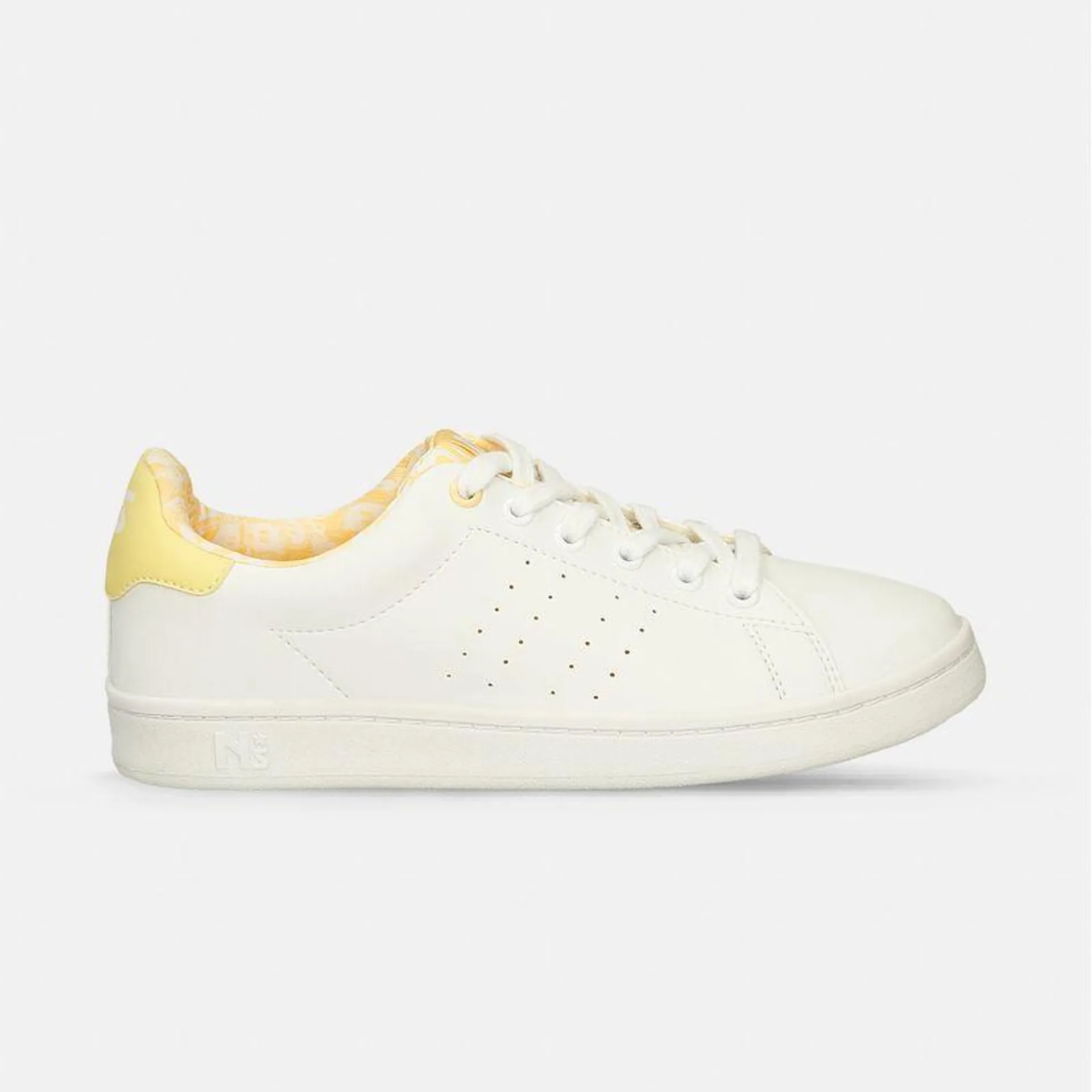 Tenis Casuales Blanco-Amarillo North Star Barrio Retrostar Mujer