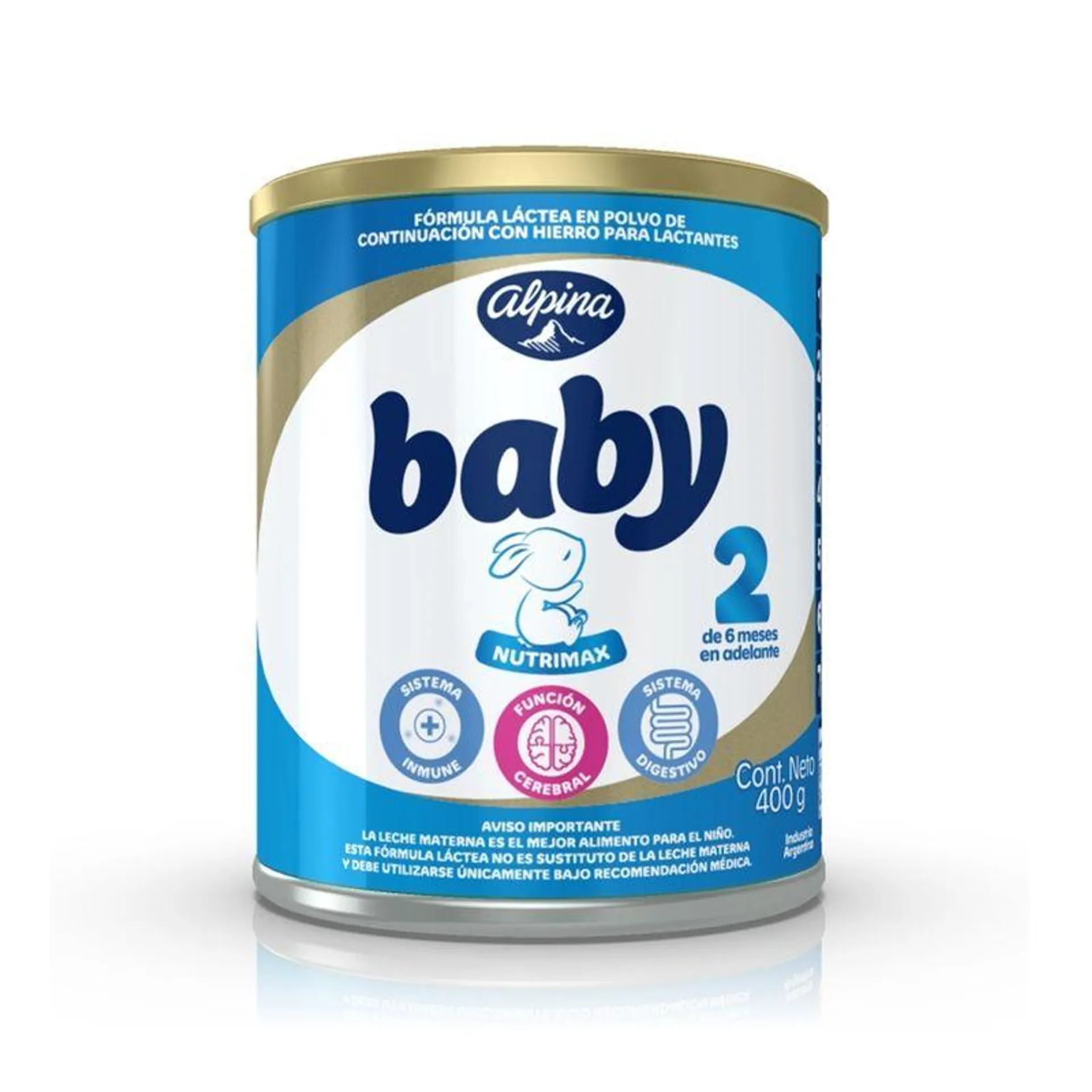 Formula Infantil Alpina Baby 2 Lata X 400 Gr