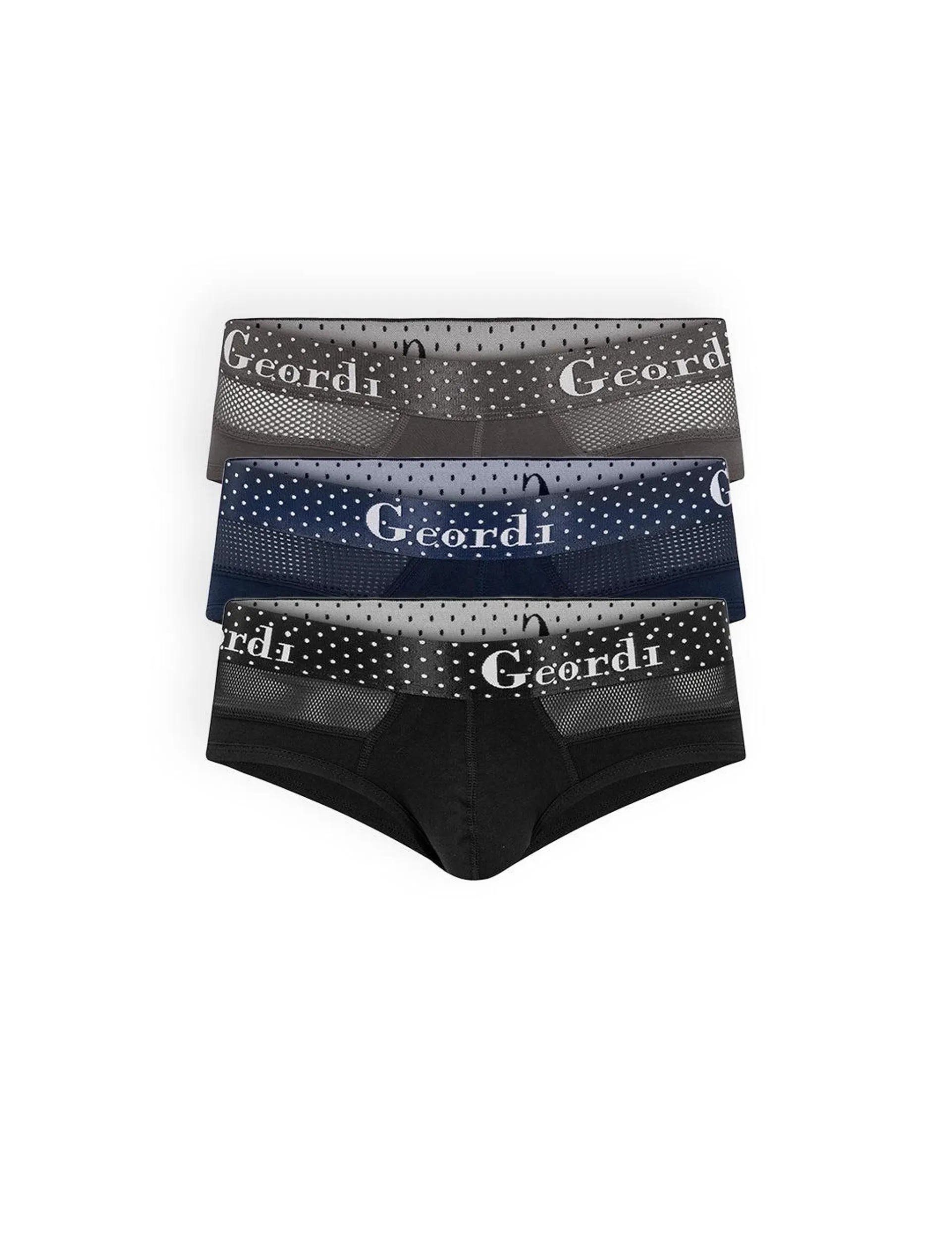 Brief de algodón peinado premium (Pack X3)(GG03L6)