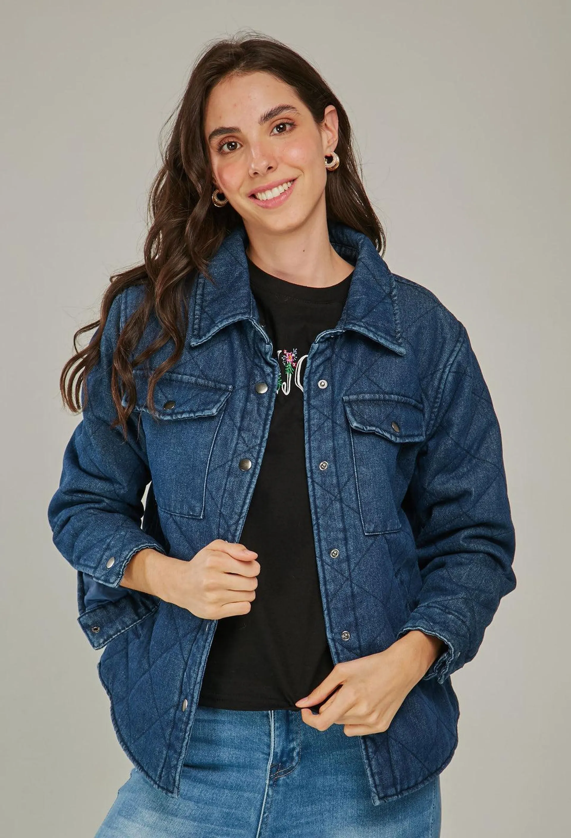 Chaqueta Jean Abullonada - SALE